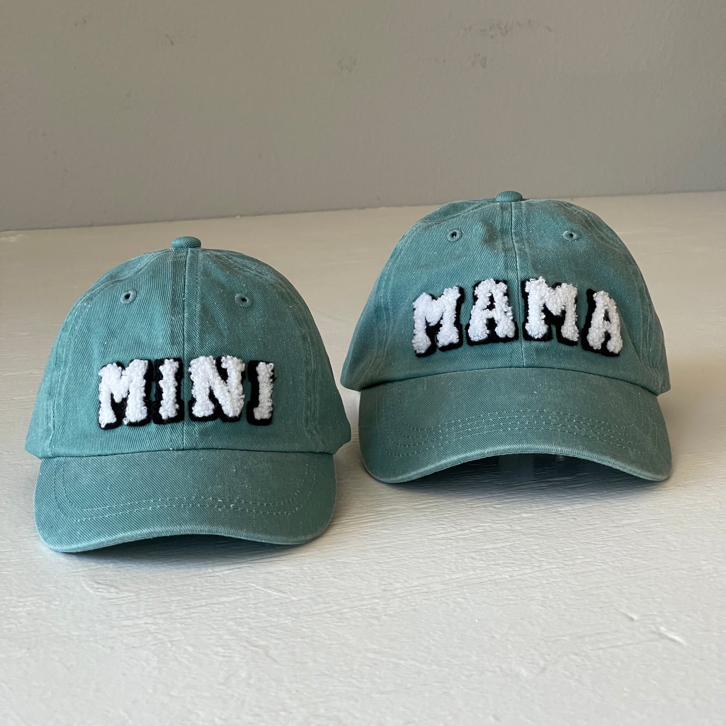 MINI Kids Baseball Hat, Vintage Wash Caribbean Green