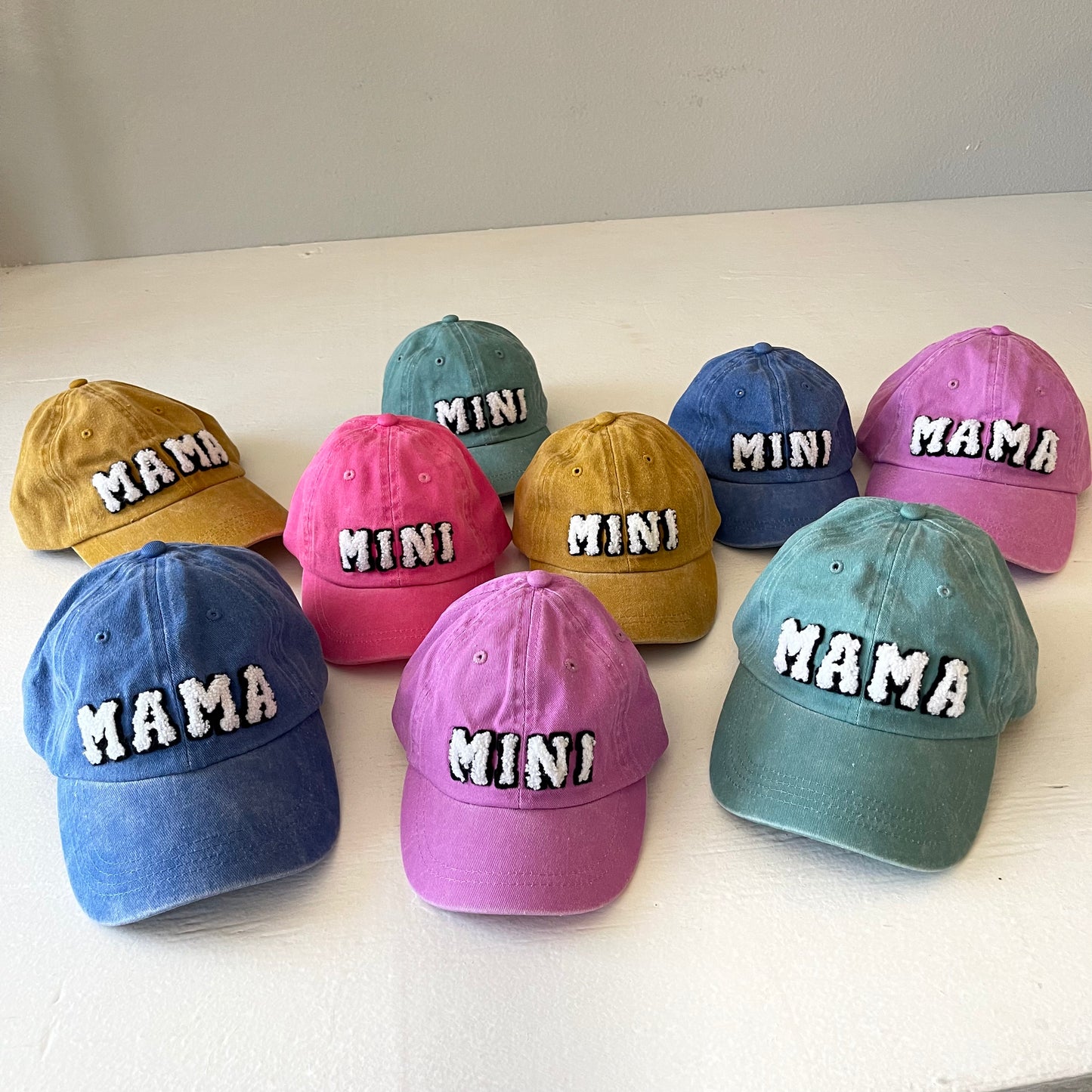 MINI Kids Baseball Hat, Vintage Wash Caribbean Green