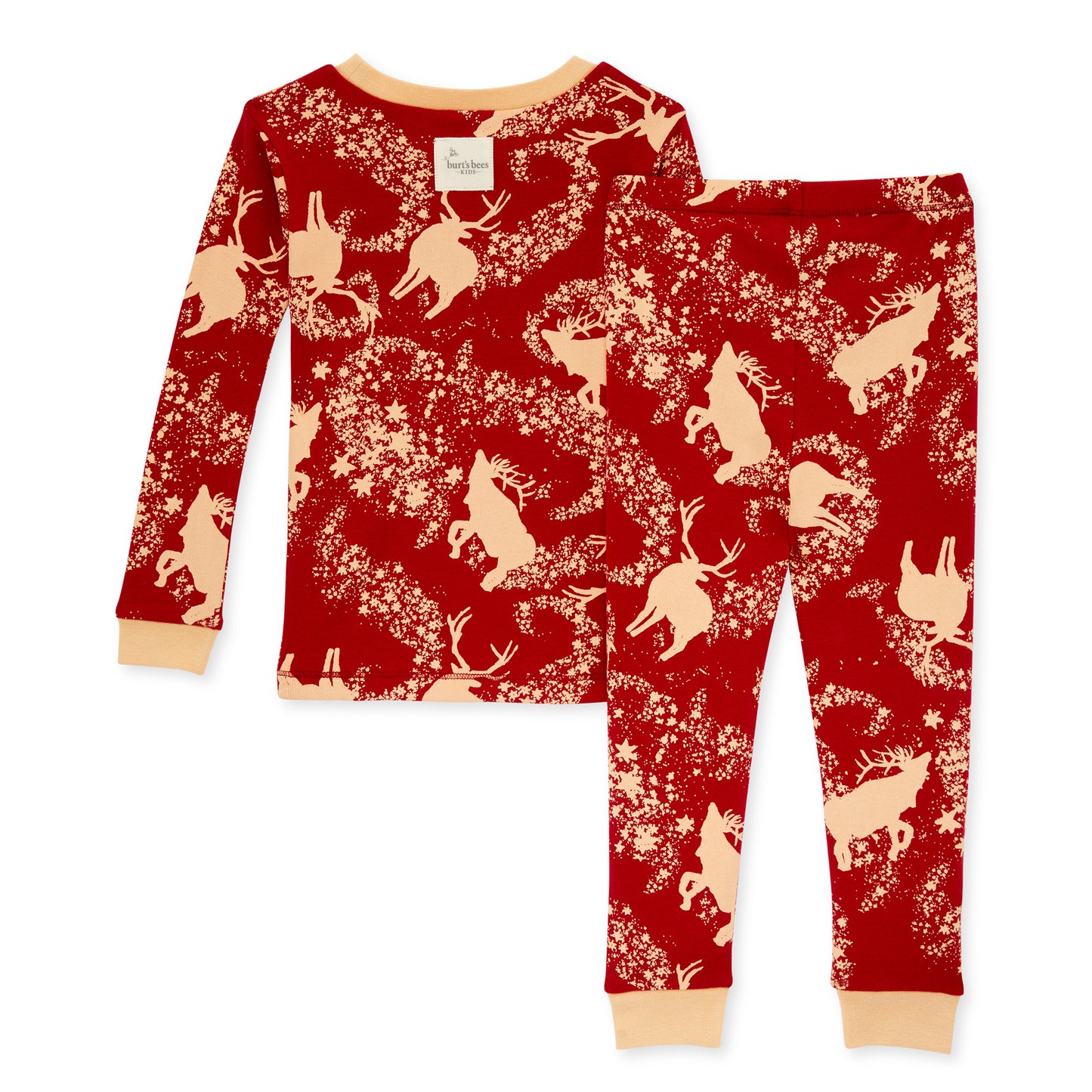 Organic 2-Piece Pajama Set, Starry Reindeer