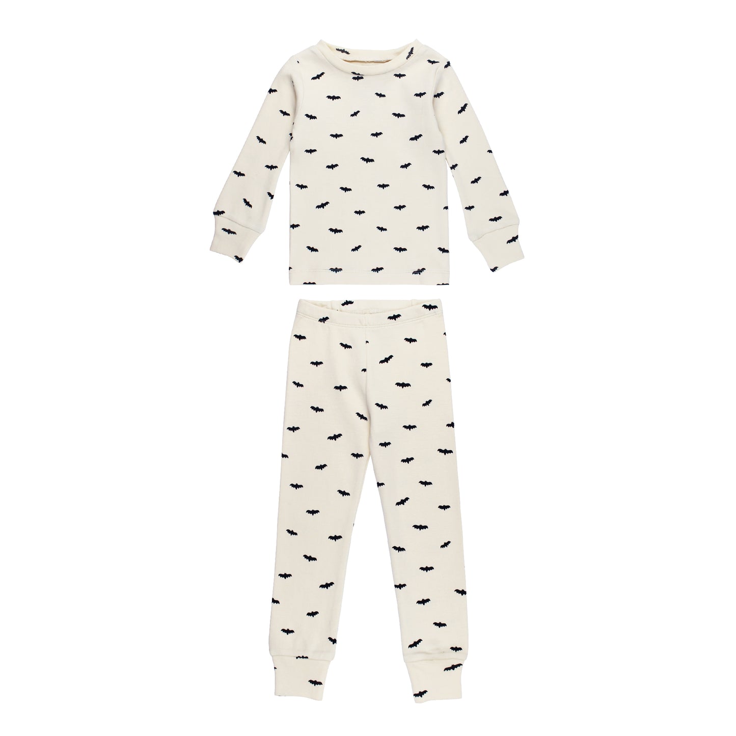 Organic Long Sleeve Pajama Set, Bats
