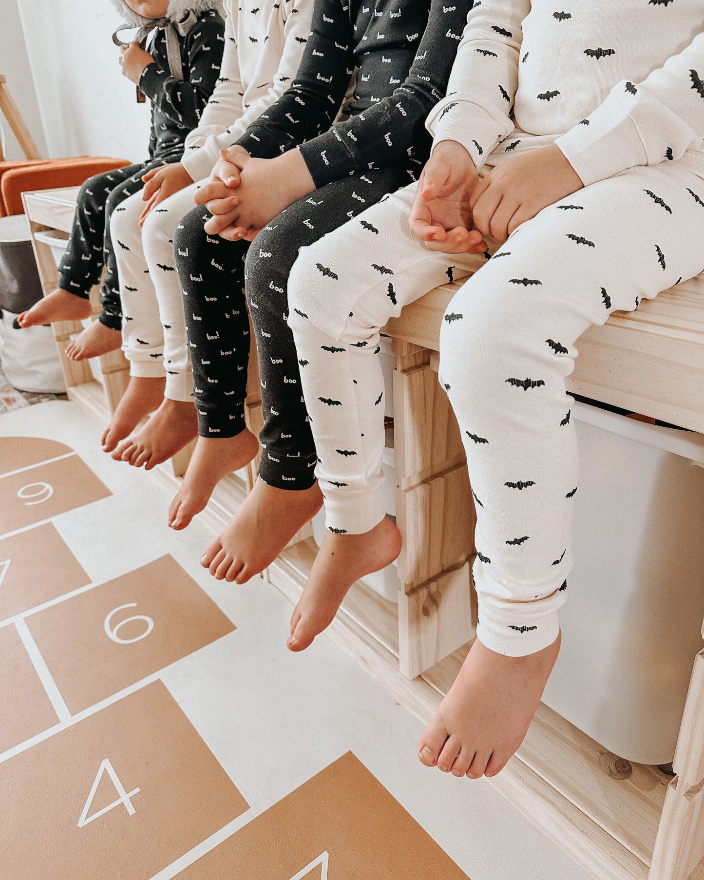 Organic Long Sleeve Pajama Set, Bats