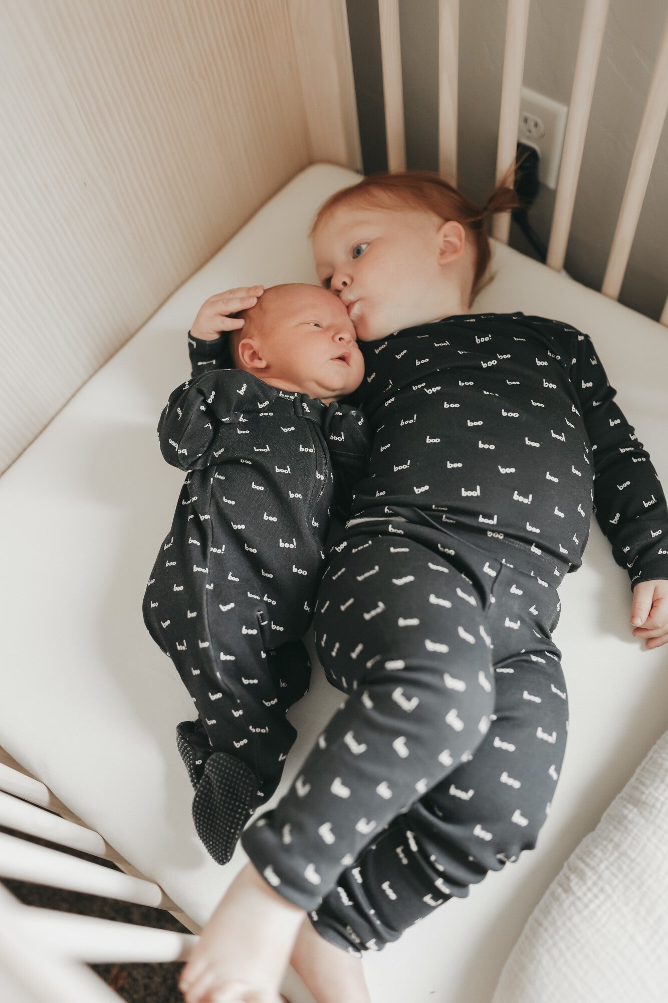 Organic 2-Way Zipper Footie, Boo
