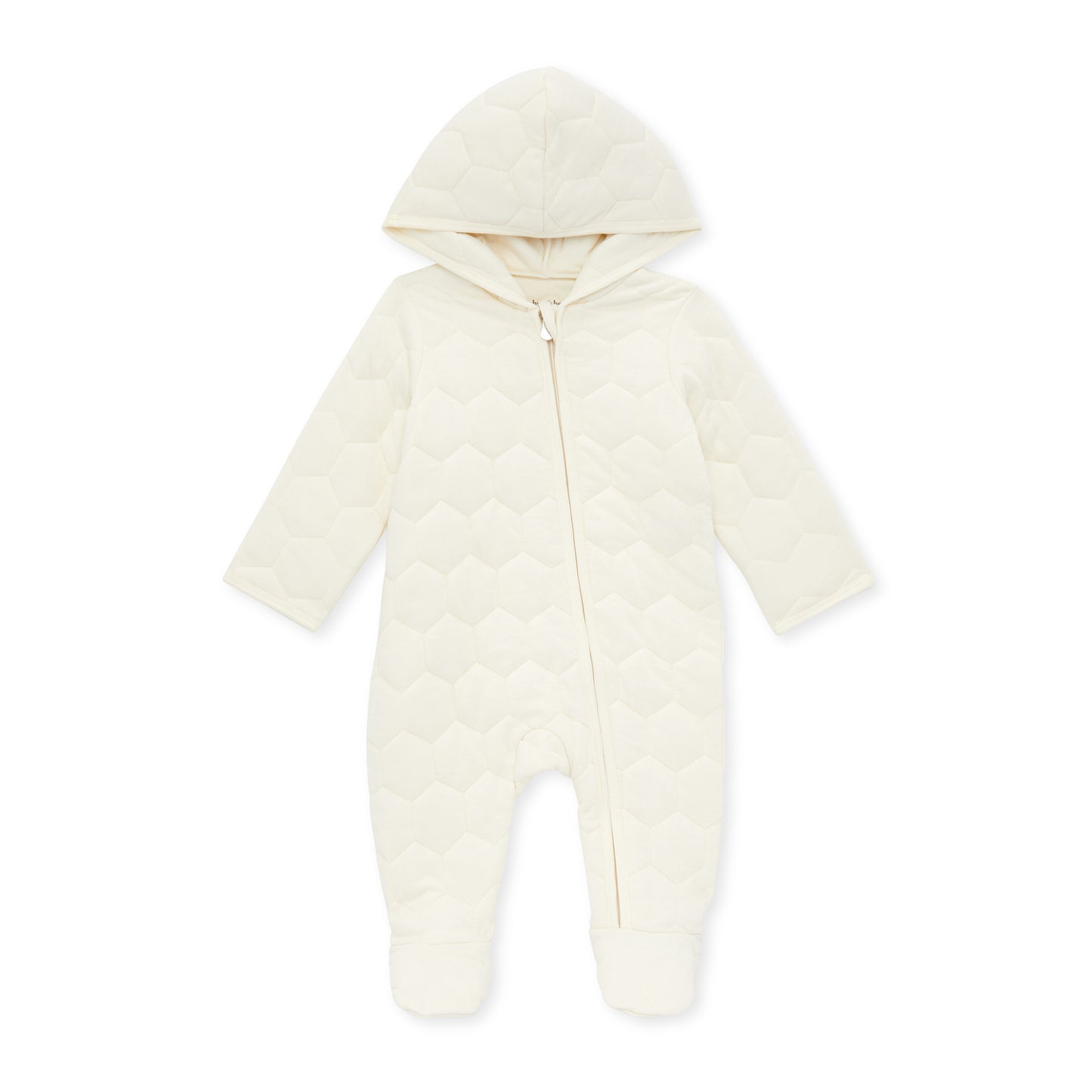 Organic Honeycomb Quilted Baby Bunting, Eggshell
