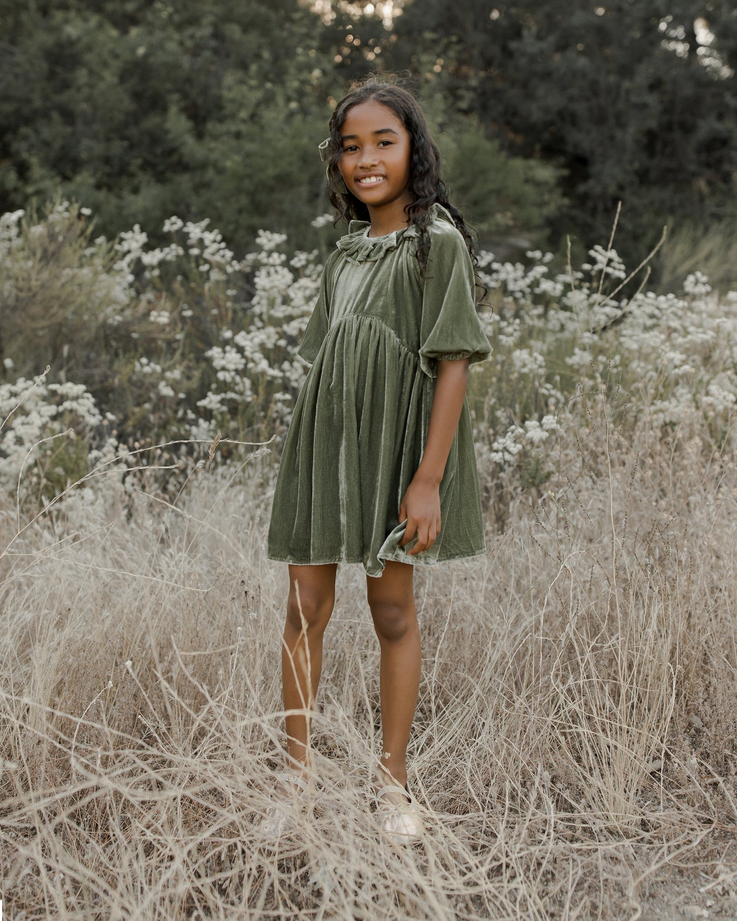 Adeline Dress, Pine