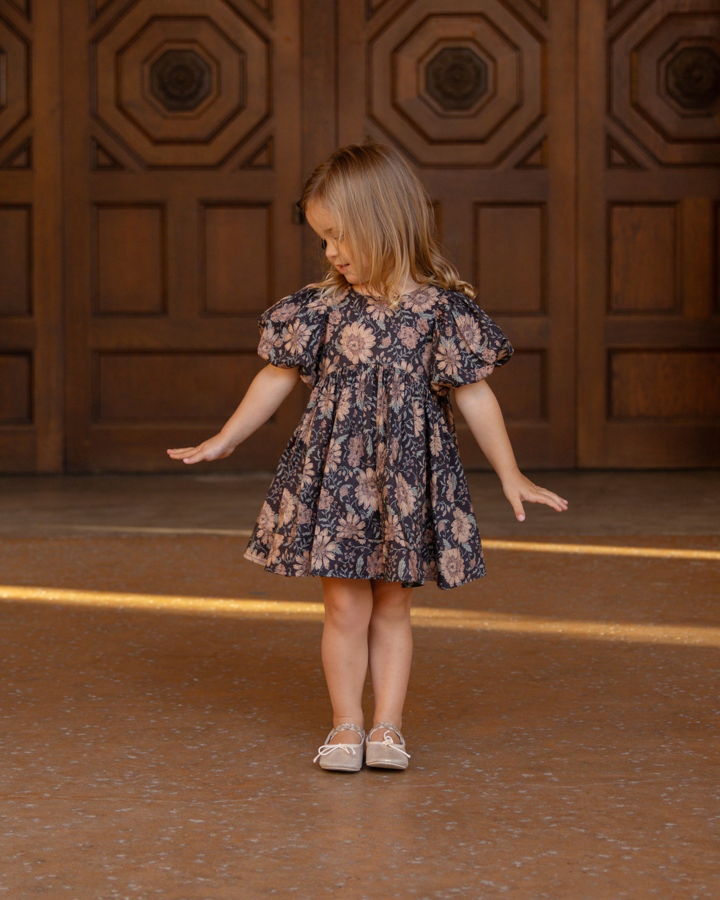 Luna Dress, Holiday Bloom