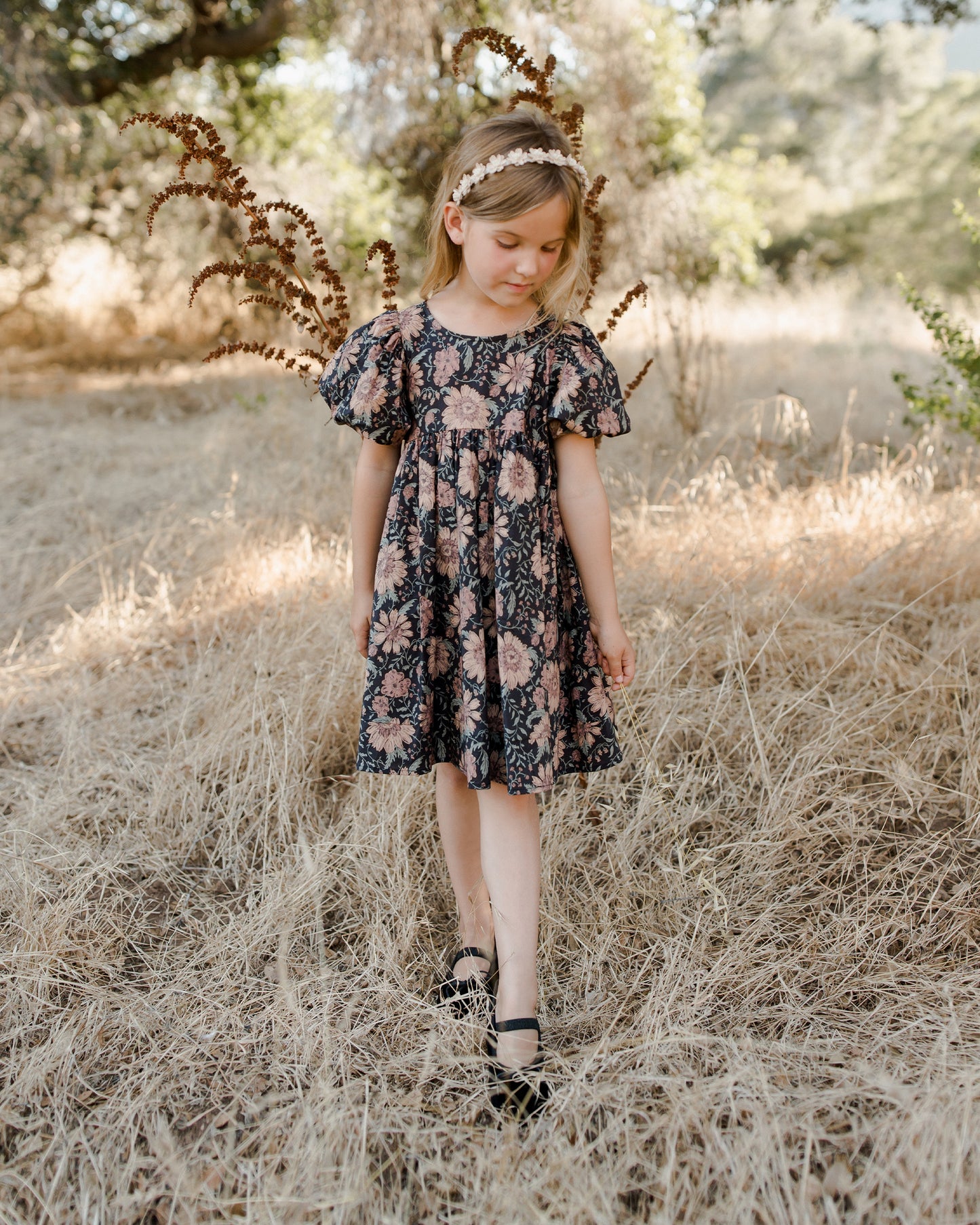 Luna Dress, Holiday Bloom