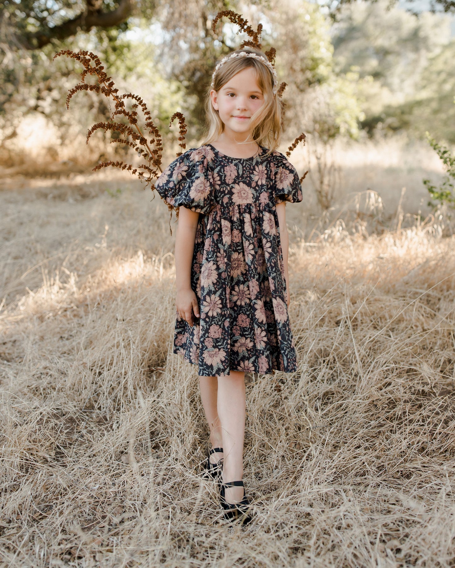 Luna Dress, Holiday Bloom