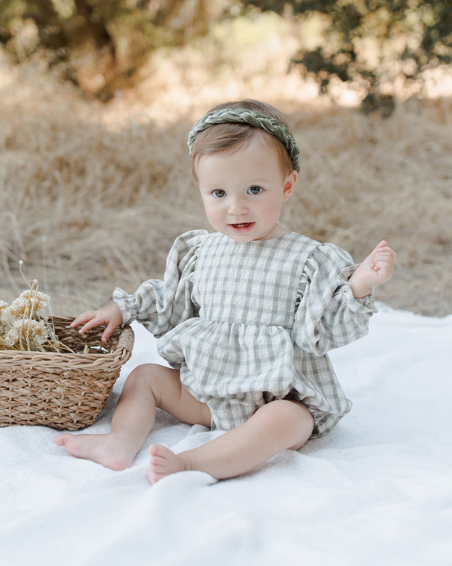 Luna Romper, Autumn Plaid