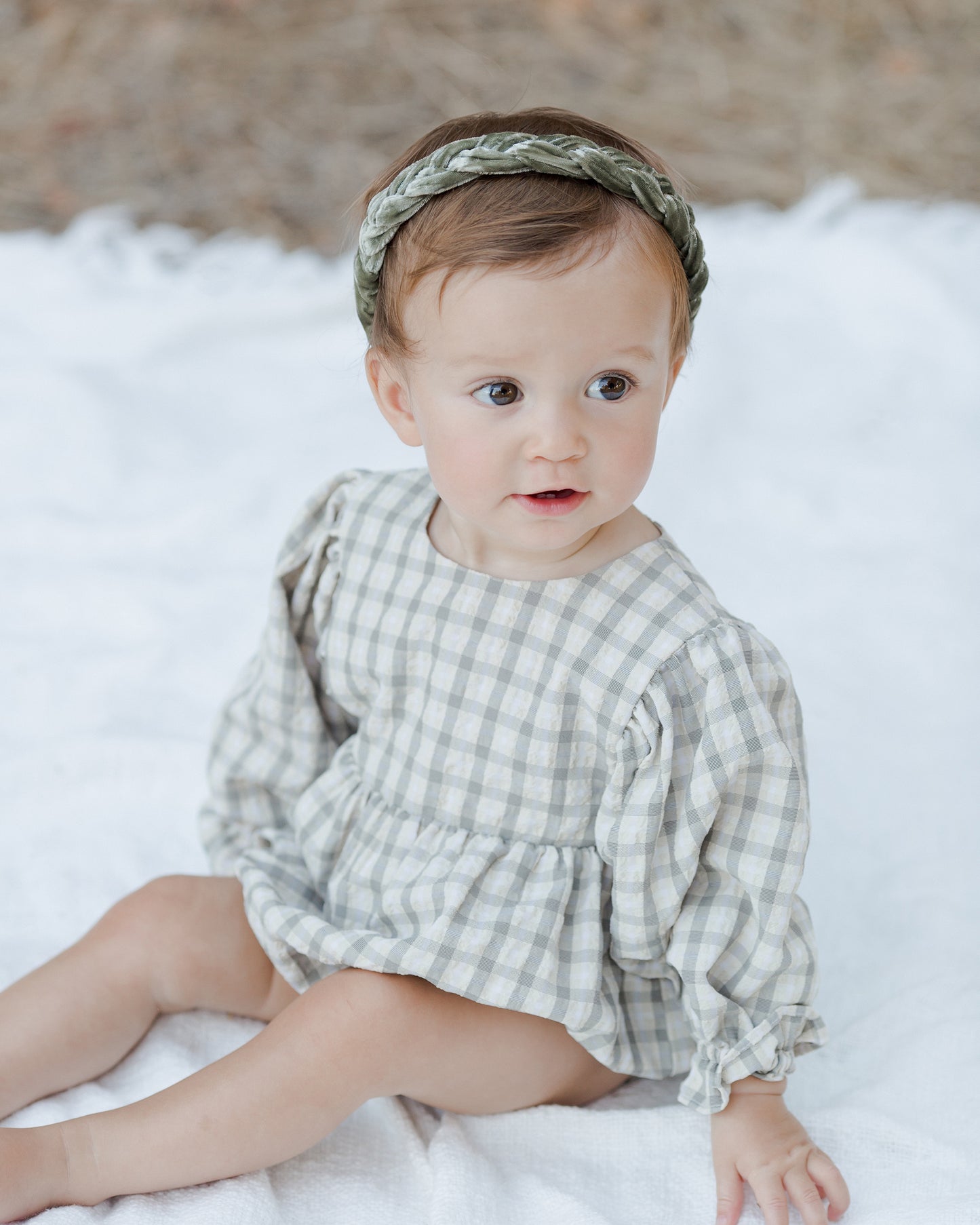 Luna Romper, Autumn Plaid