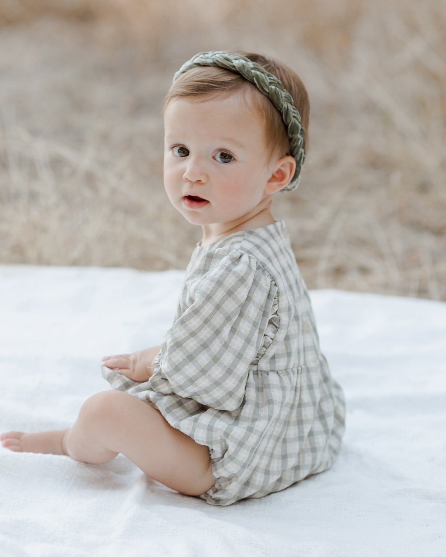 Luna Romper, Autumn Plaid