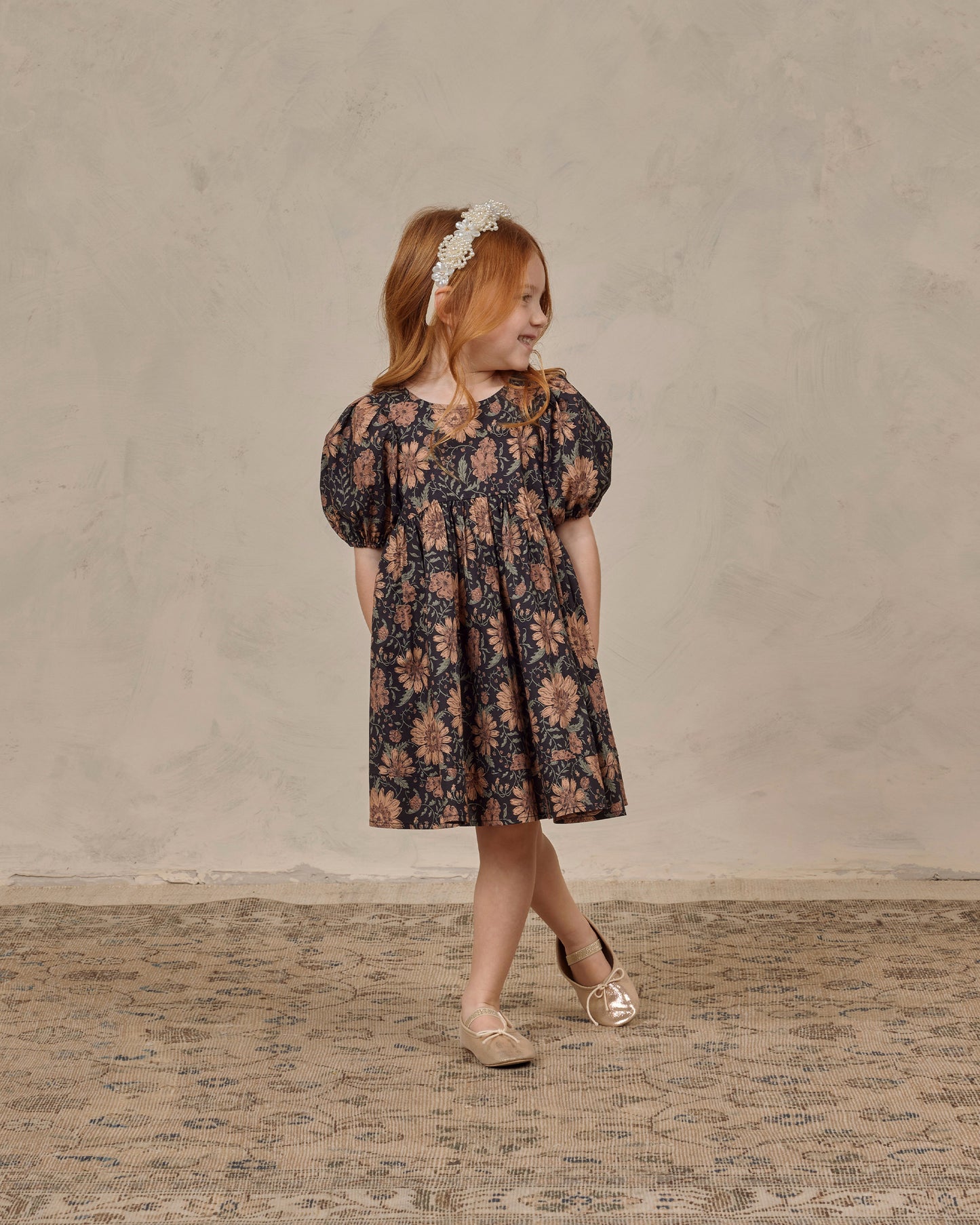 Luna Dress, Holiday Bloom