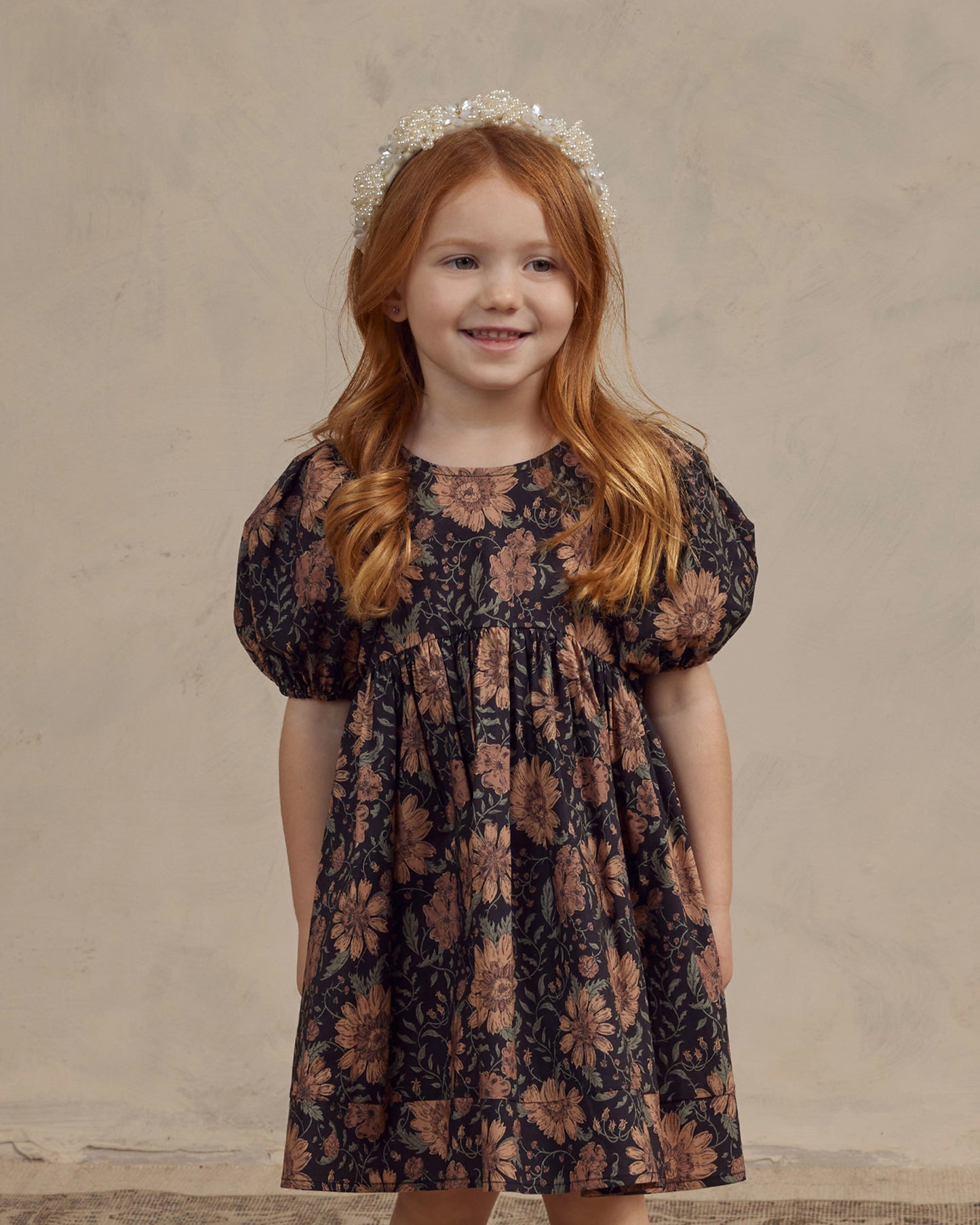 Luna Dress, Holiday Bloom