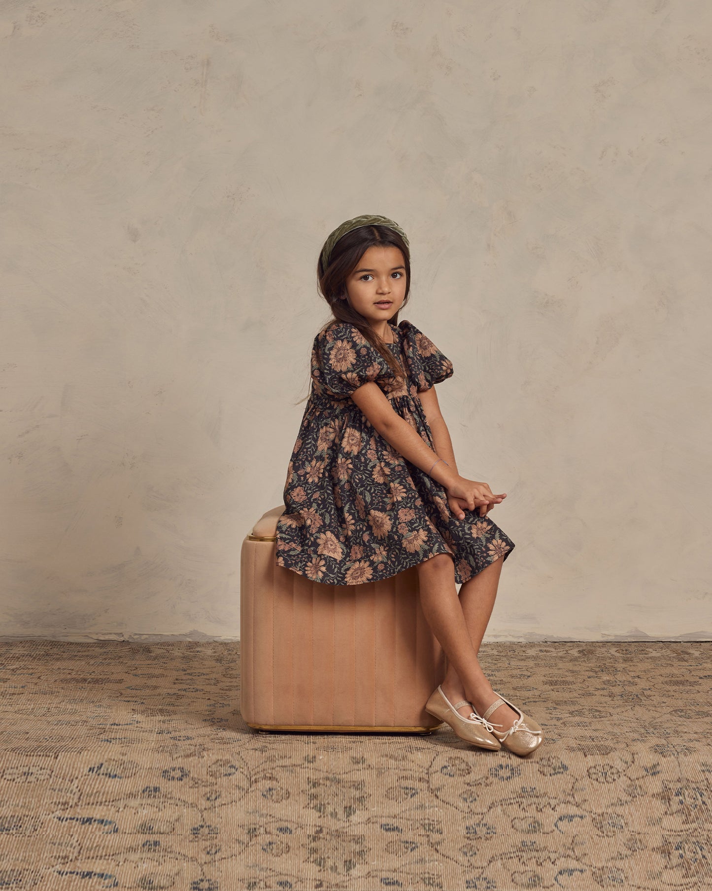 Luna Dress, Holiday Bloom