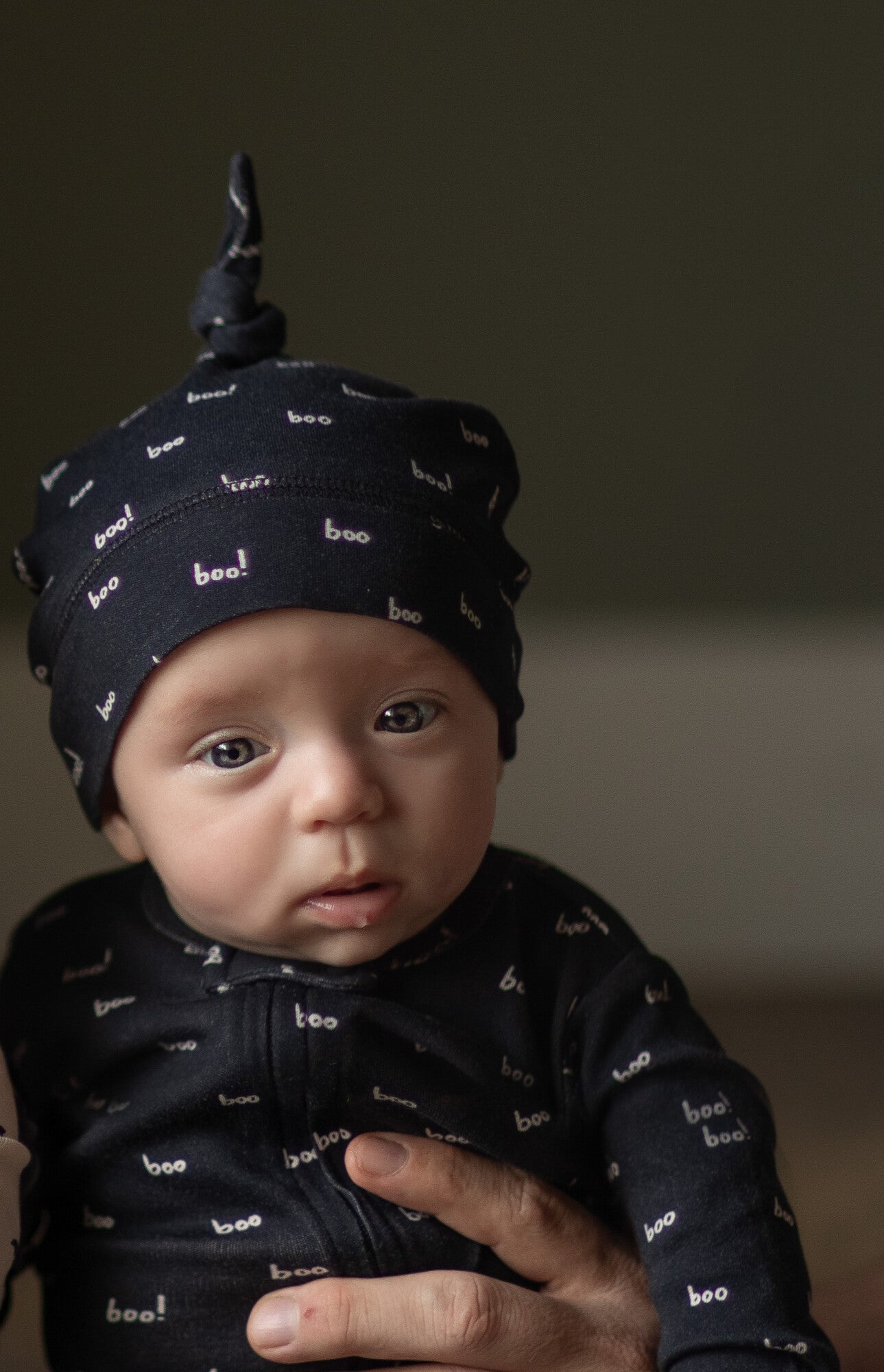 Organic 2-Way Zipper Footie, Boo