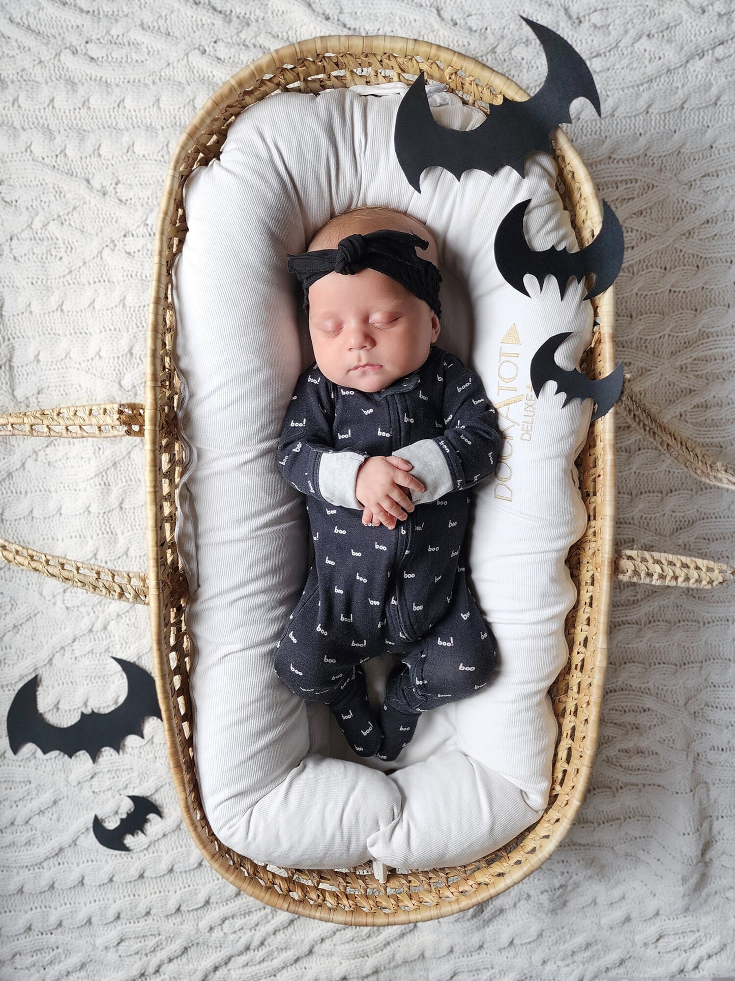 Organic 2-Way Zipper Footie, Boo