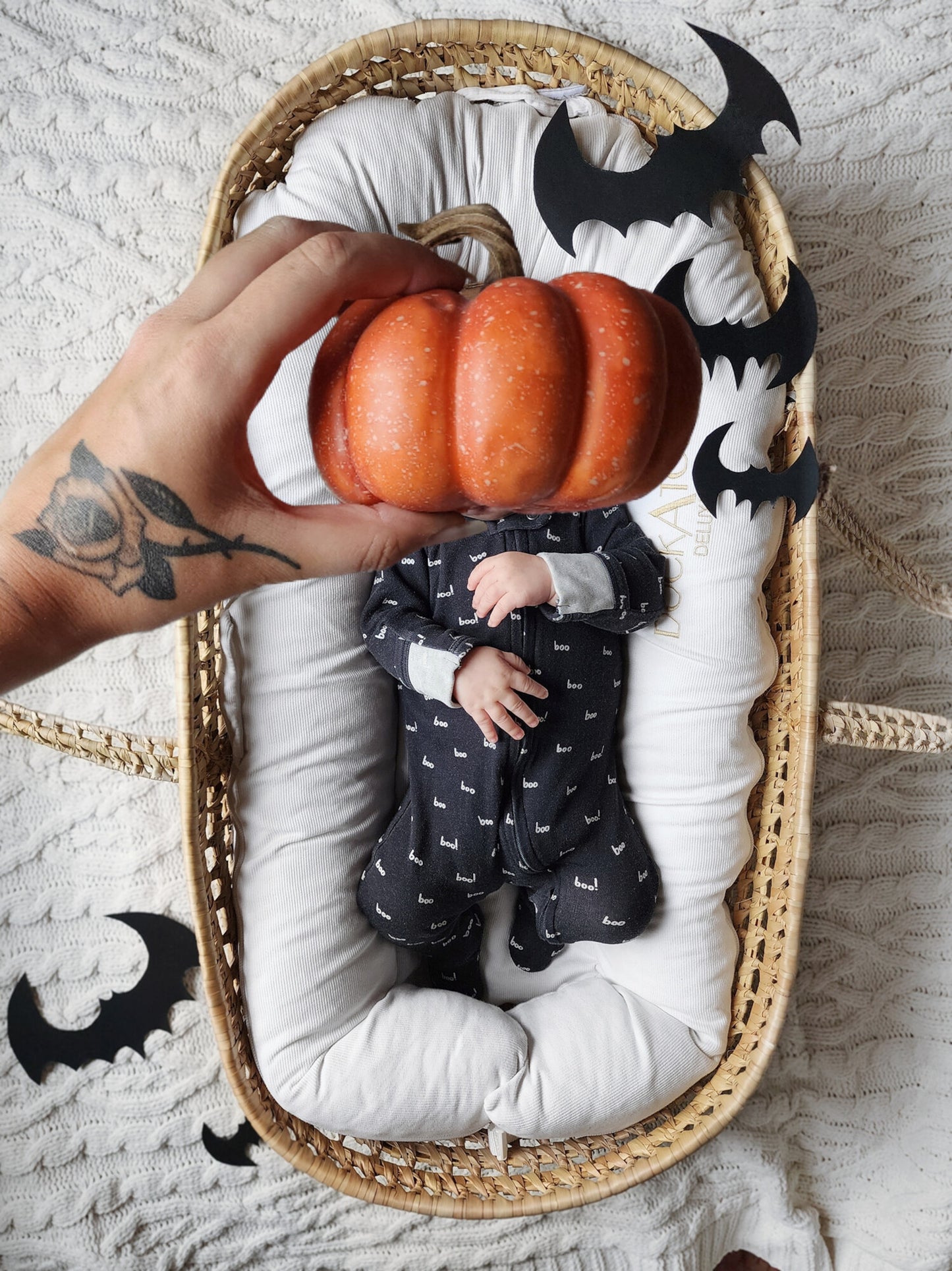 Organic 2-Way Zipper Footie, Boo