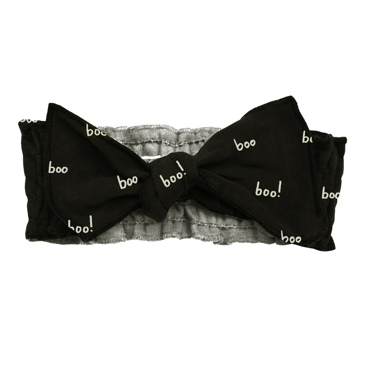 Organic Smocked Headband, Boo