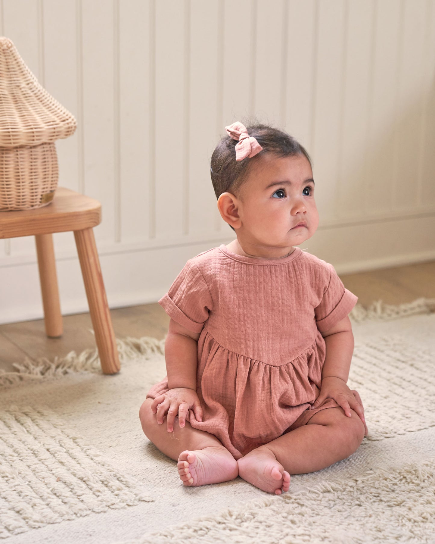 Organic Brielle Dress, Rose