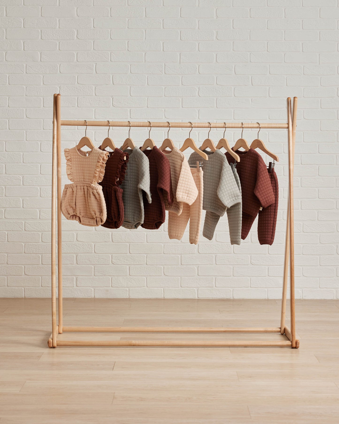 Organic Henley Bubble Romper, Dusty Blue