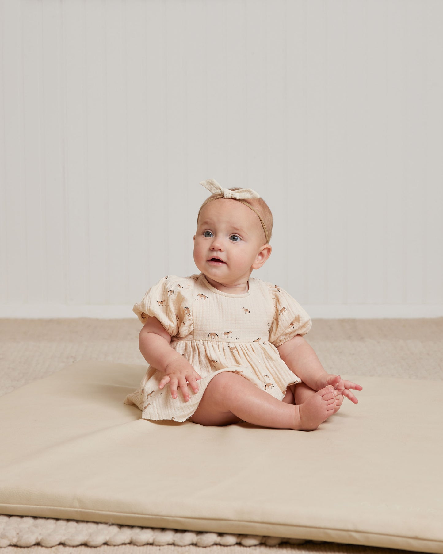 Organic Little Knot Headband, Ivory