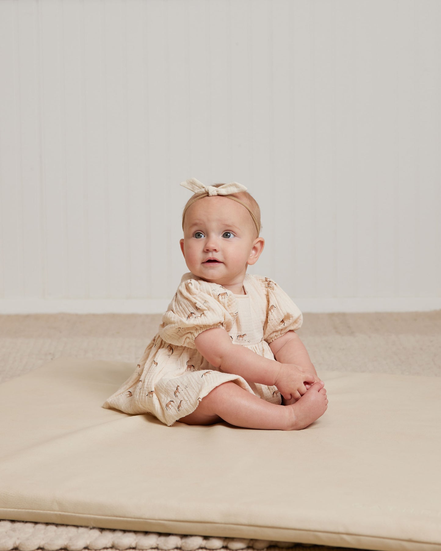 Organic Little Knot Headband, Ivory