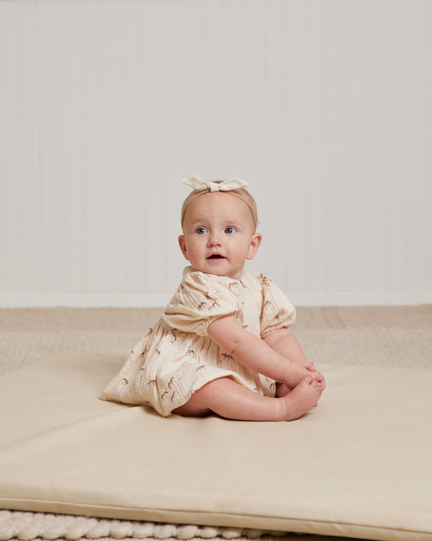 Organic Little Knot Headband, Ivory
