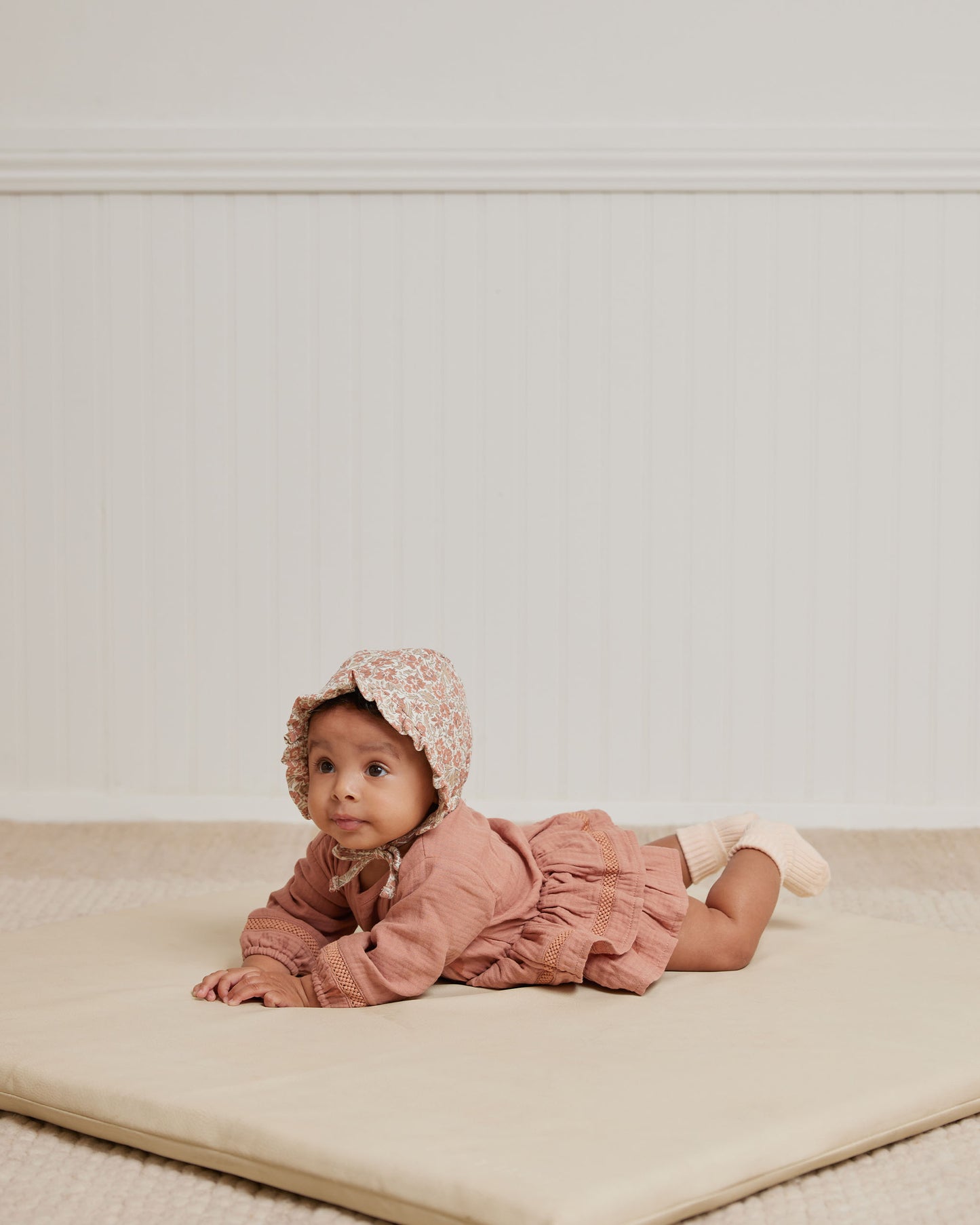 Organic Rosie Romper, Rose