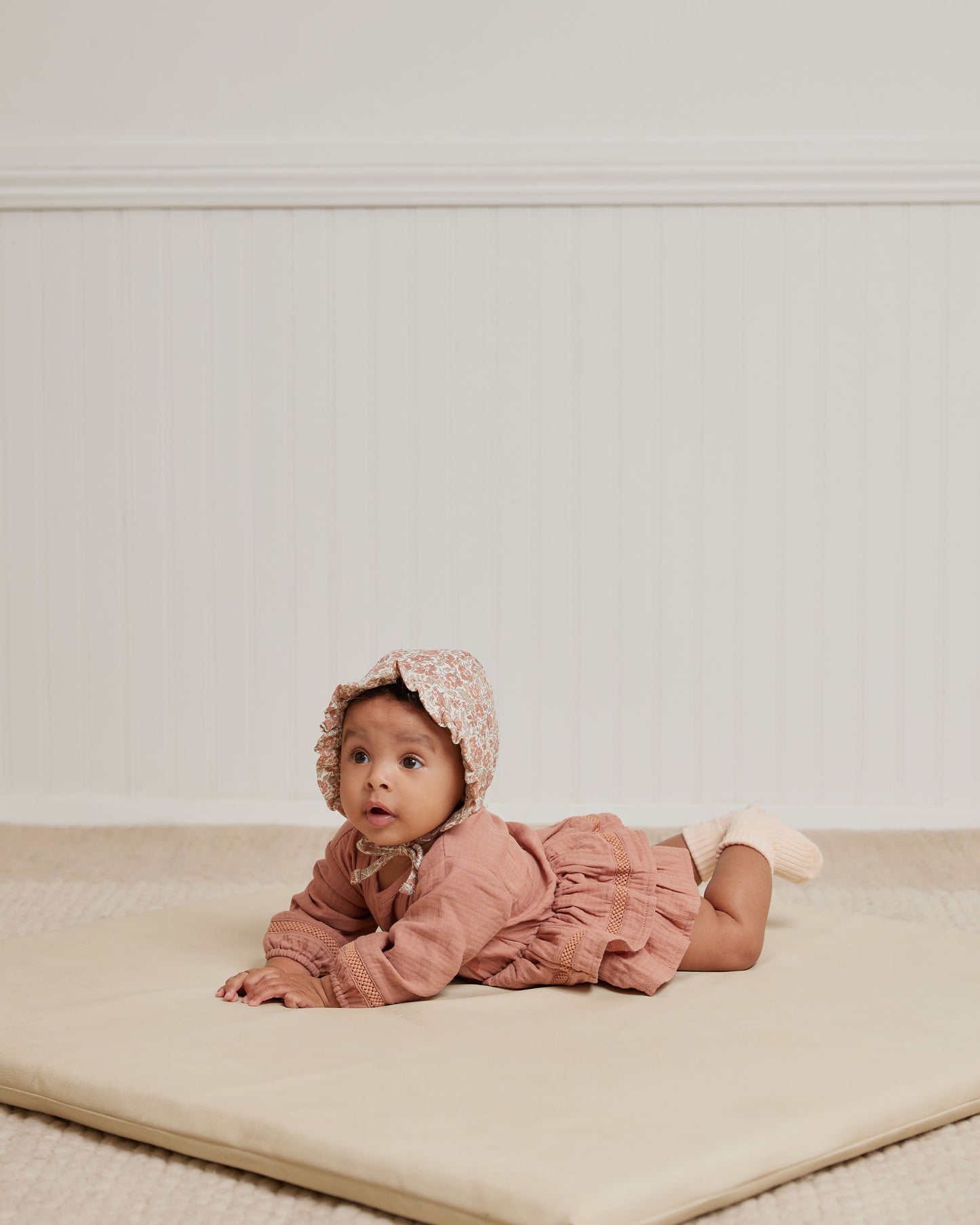 Organic Rosie Romper, Rose