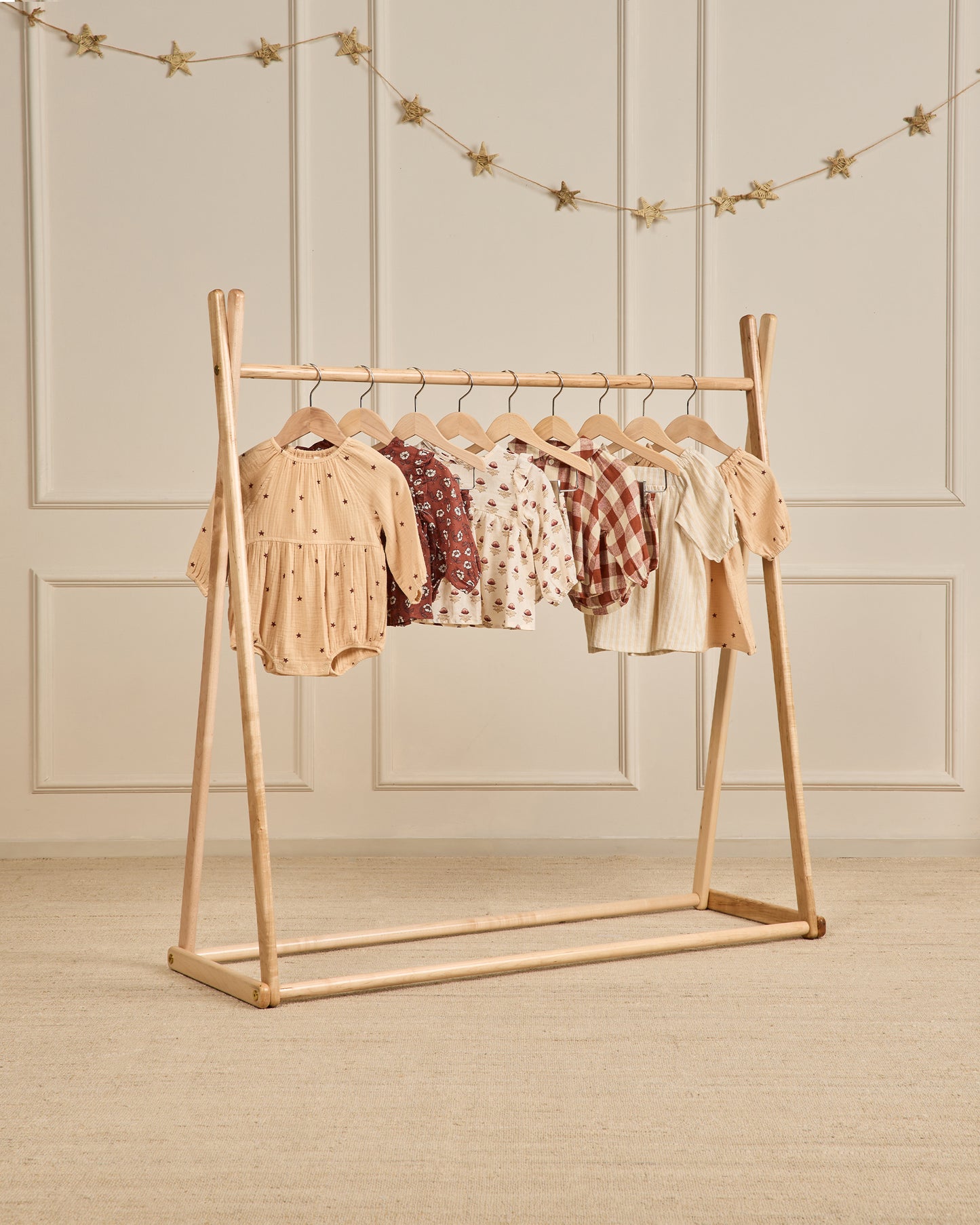Rylee & Cru Long Sleeve Bubble Romper, Stars