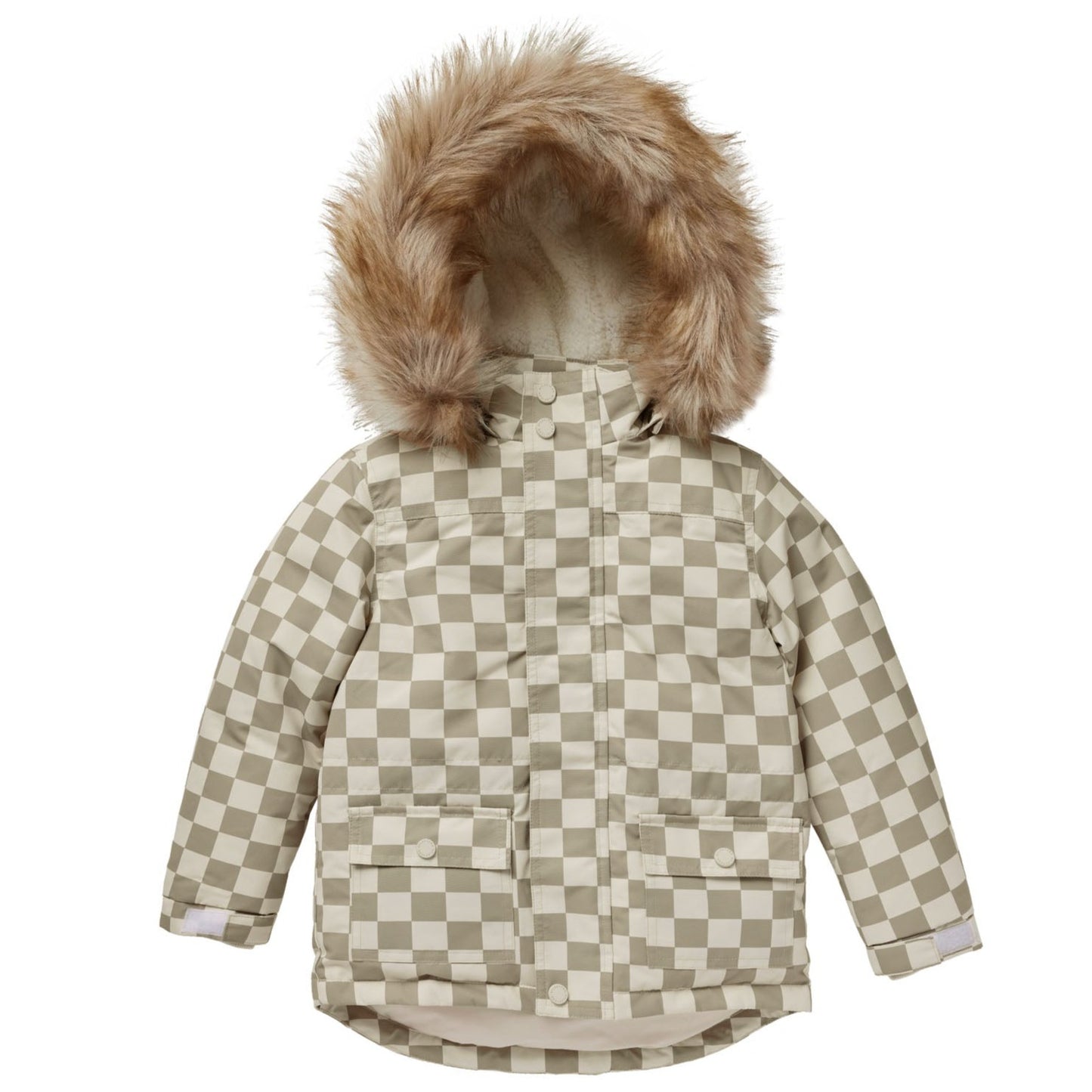 Rylee & Cru Parka Ski Jacket, Fern Check
