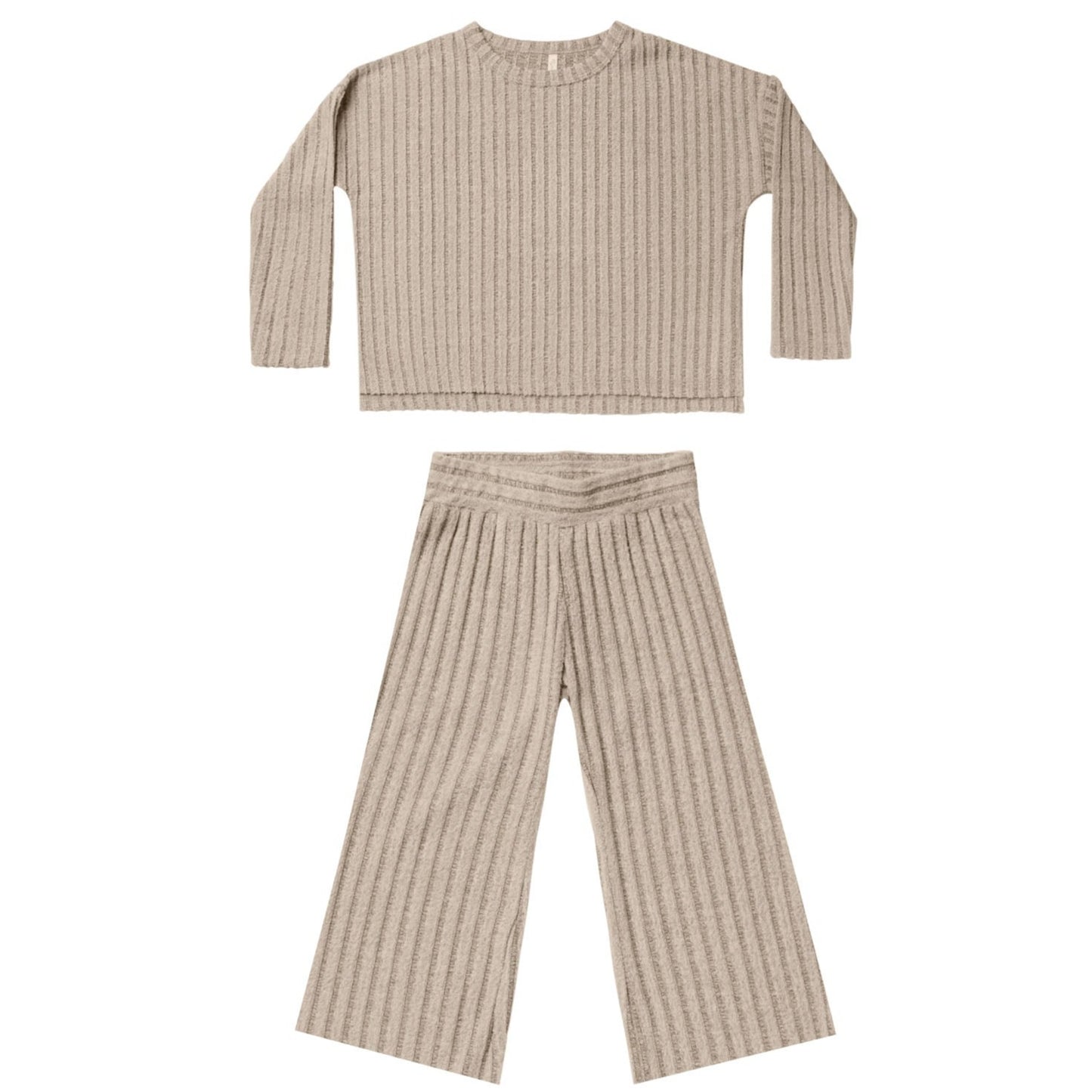 Rylee & Cru Cozy Rib Knit Set, Oat