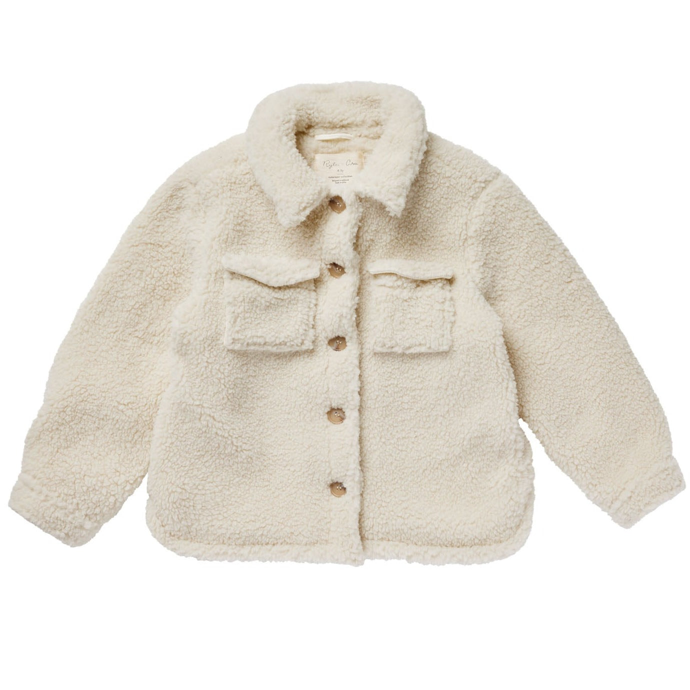 Rylee & Cru Shearling Chore Coat, Natural