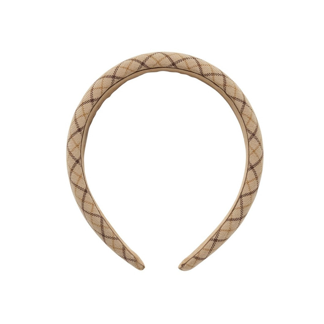 Rylee & Cru Padded Headband, Autumn Plaid