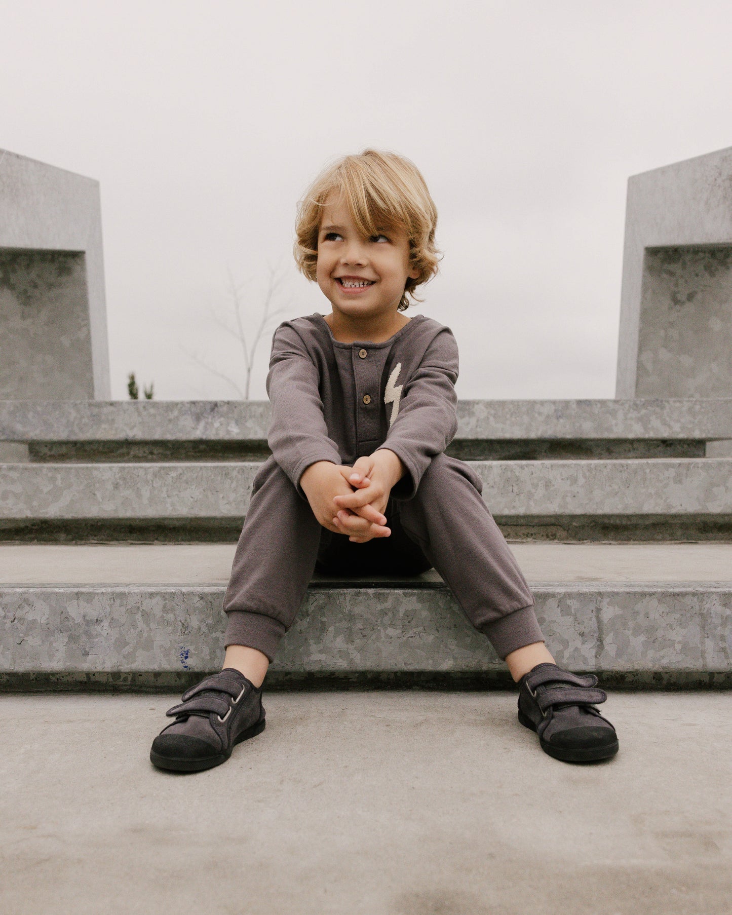 Rylee & Cru Henley Sweatshirt, Bolt