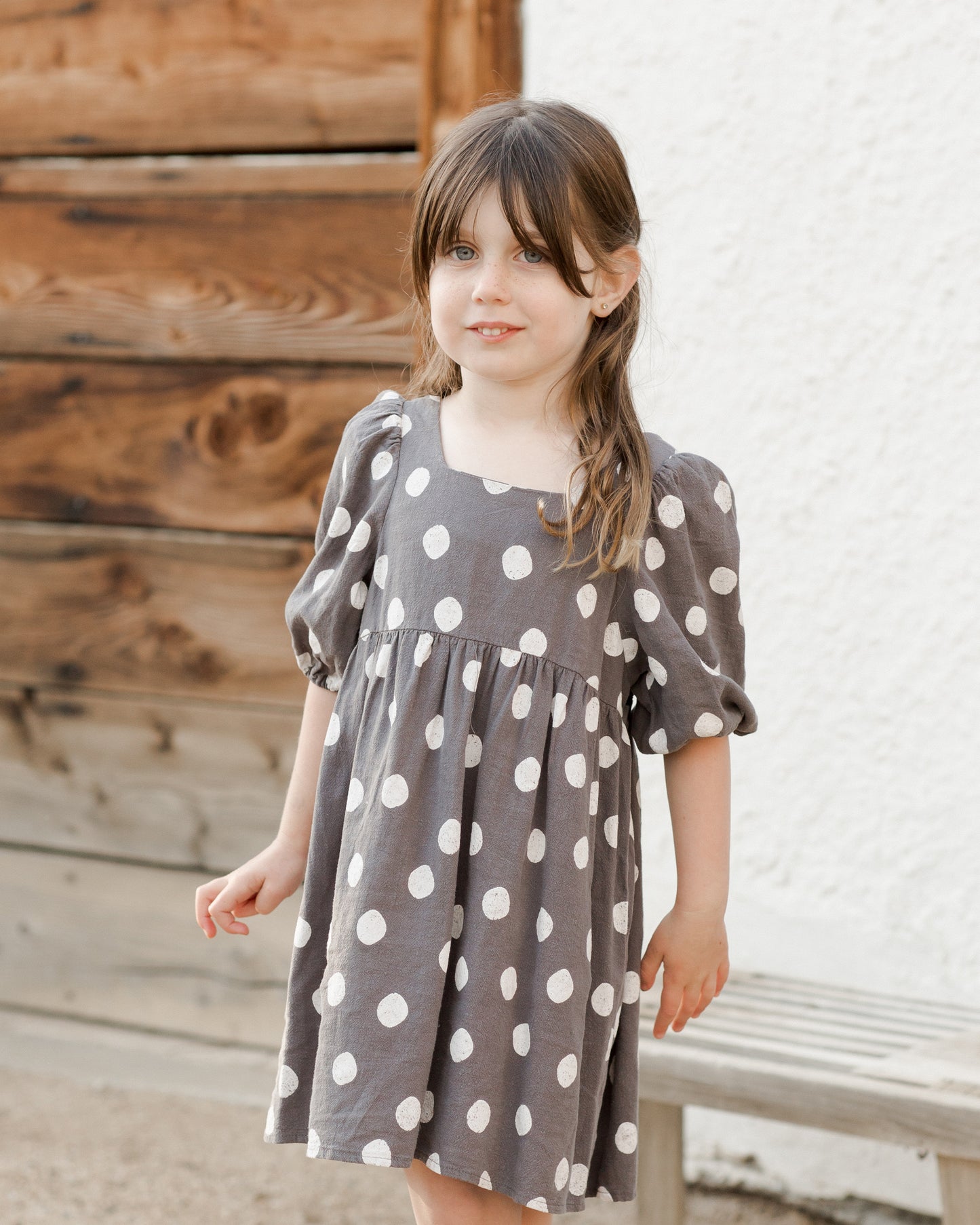 Rylee & Cru Gretta Babydoll Dress, Dotty