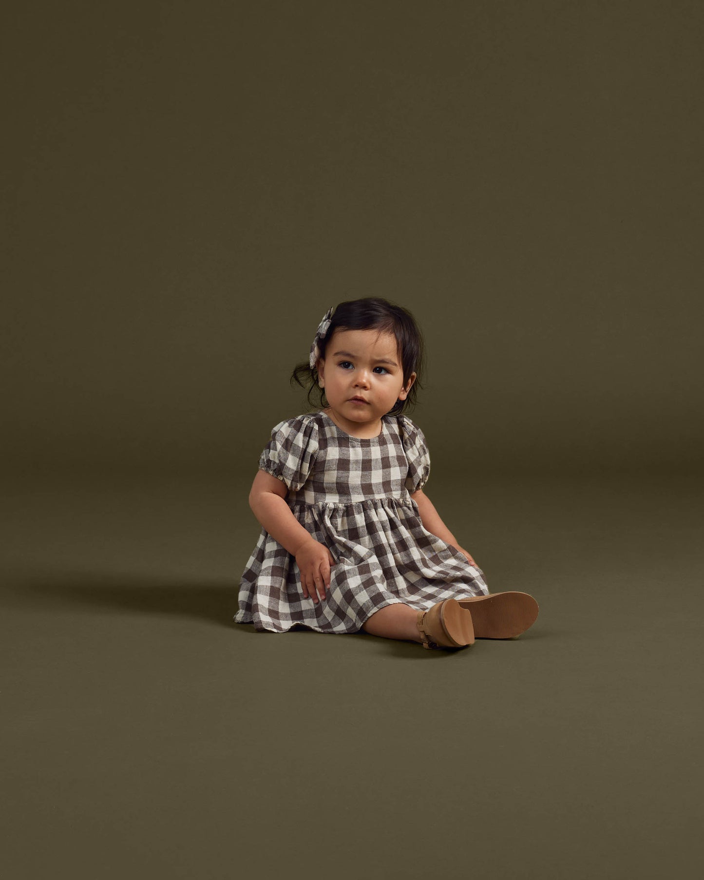 Rylee & Cru Marley Dress, Charcoal Check