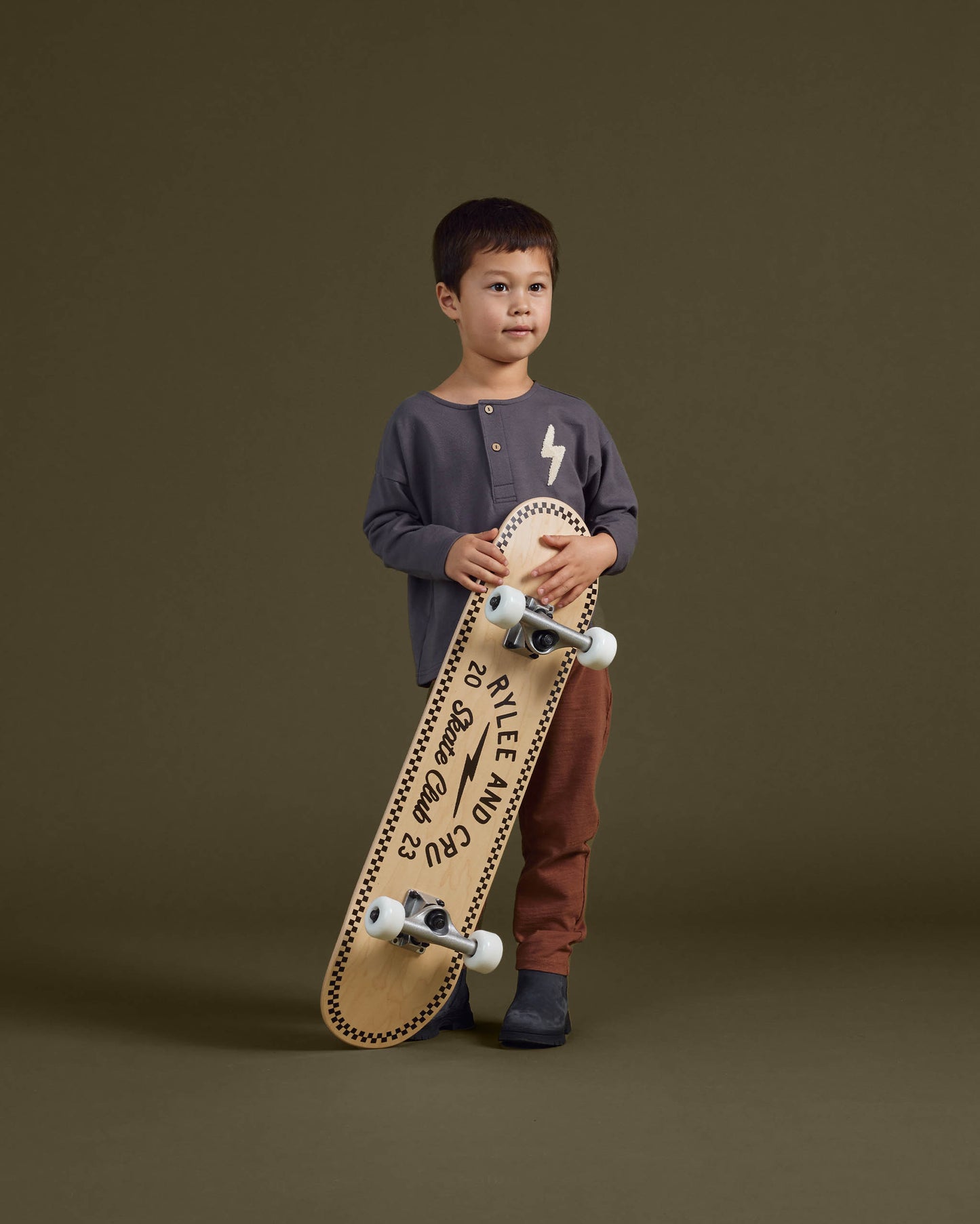Rylee & Cru Henley Sweatshirt, Bolt