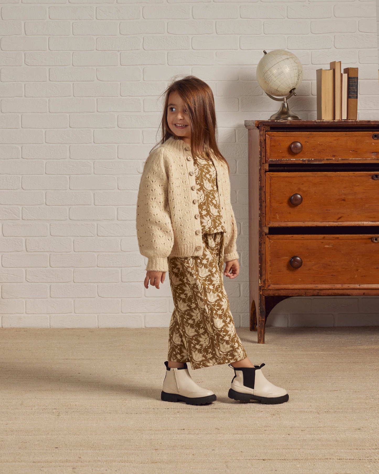Rylee & Cru Tulip Cardigan, Natural