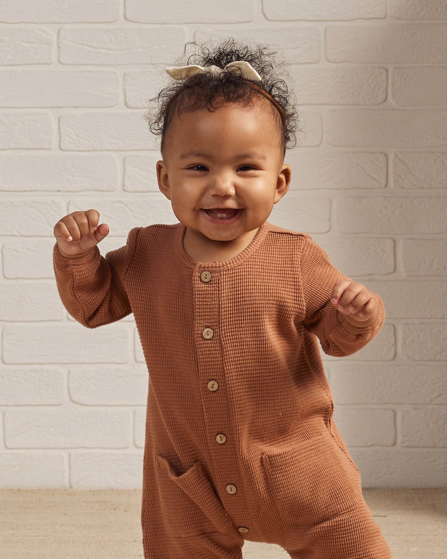 Rylee & Cru Long Sleeve Jumpsuit, Spice