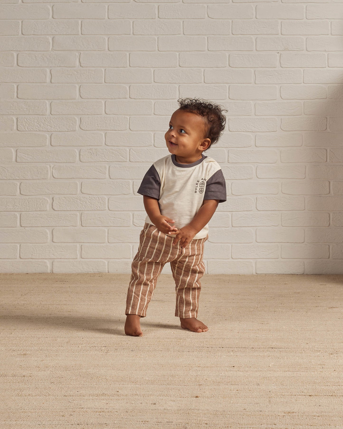 Rylee & Cru Otis Pant, Cedar Pinstripe