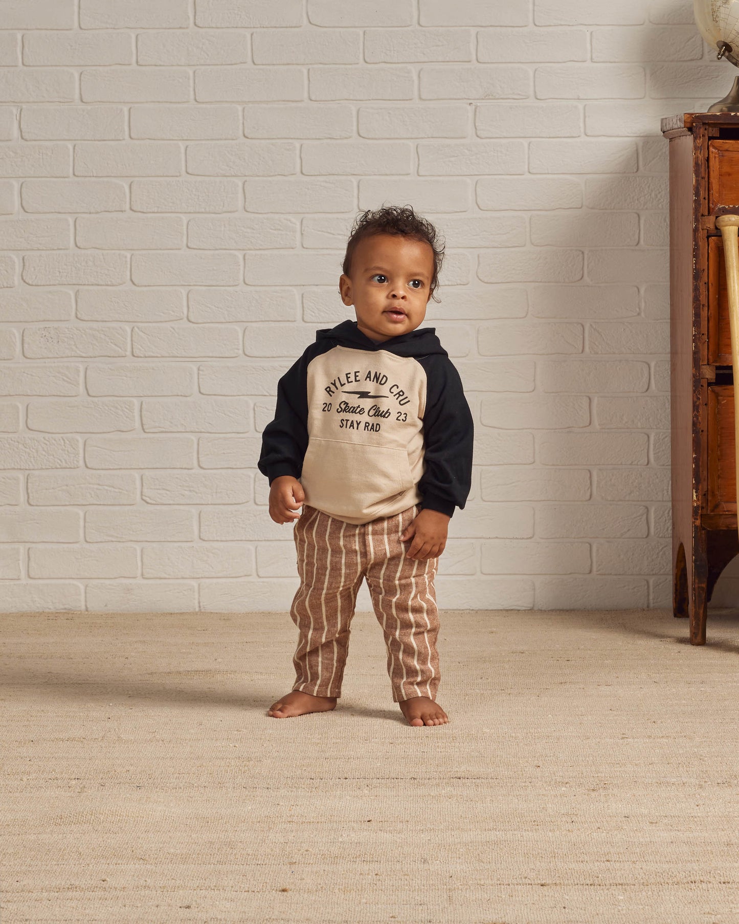 Rylee & Cru Otis Pant, Cedar Pinstripe