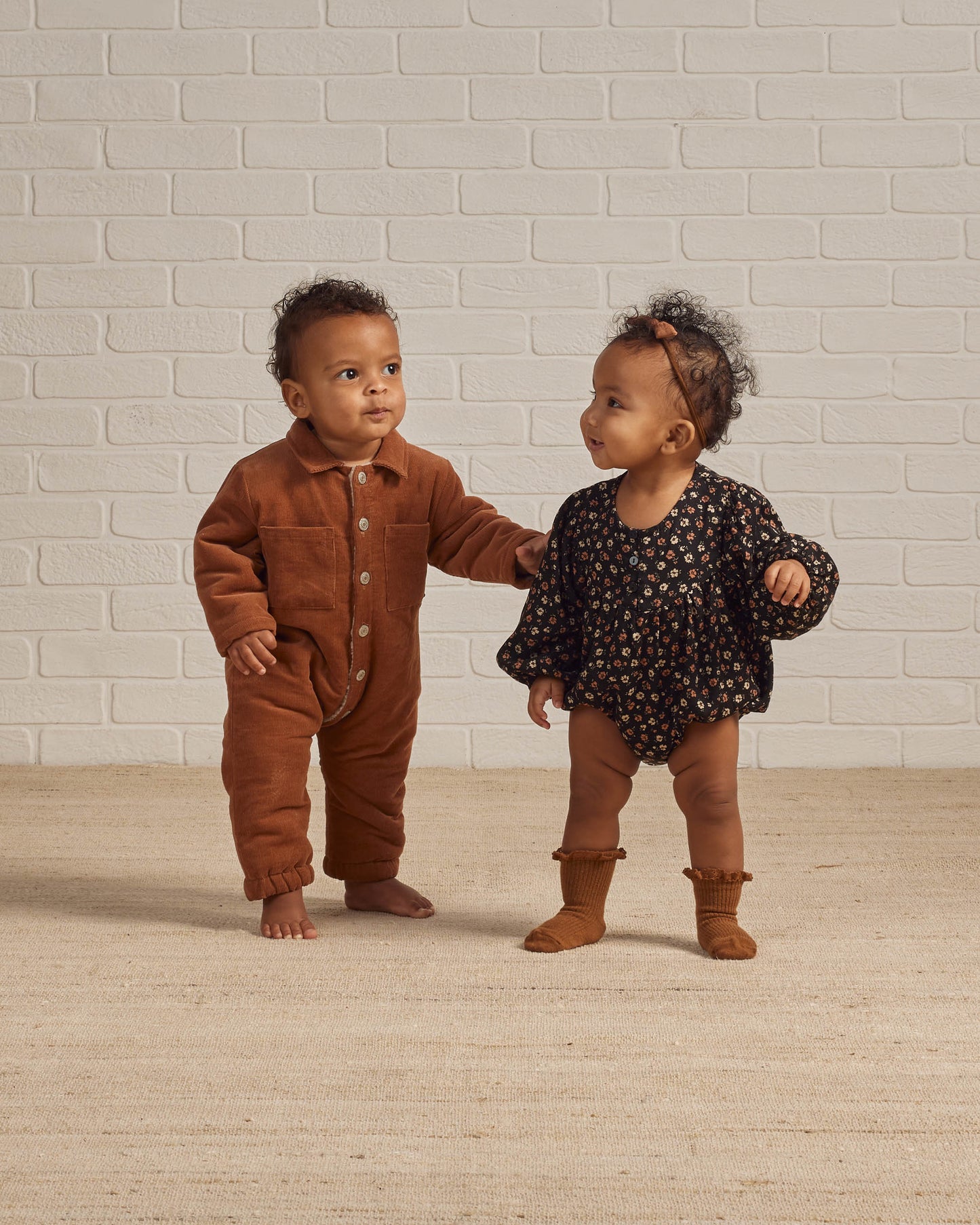 Rylee & Cru Gwen Romper, Dark Floral