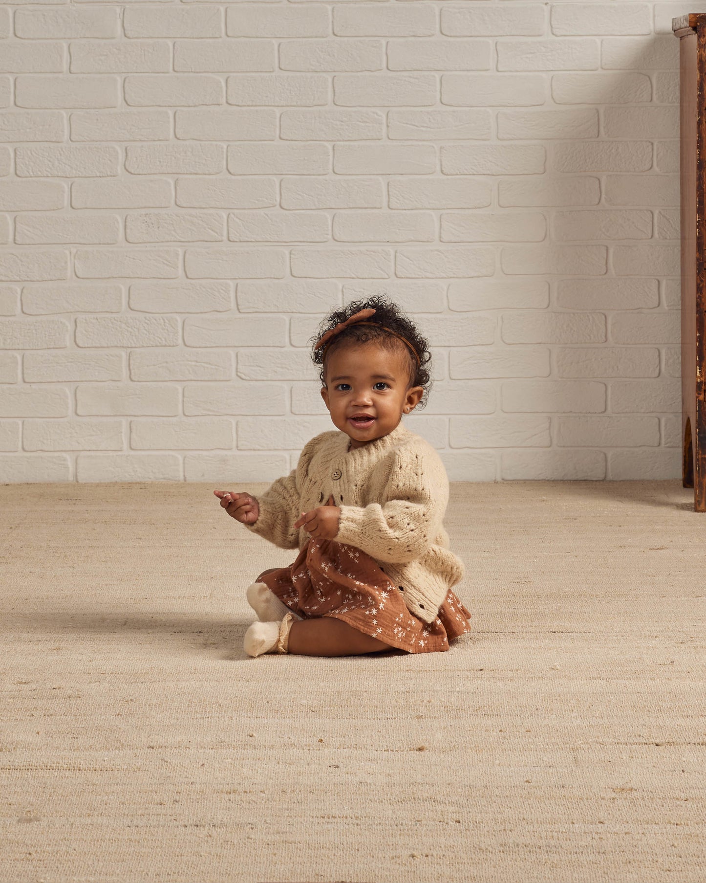 Rylee & Cru Tulip Cardigan, Natural