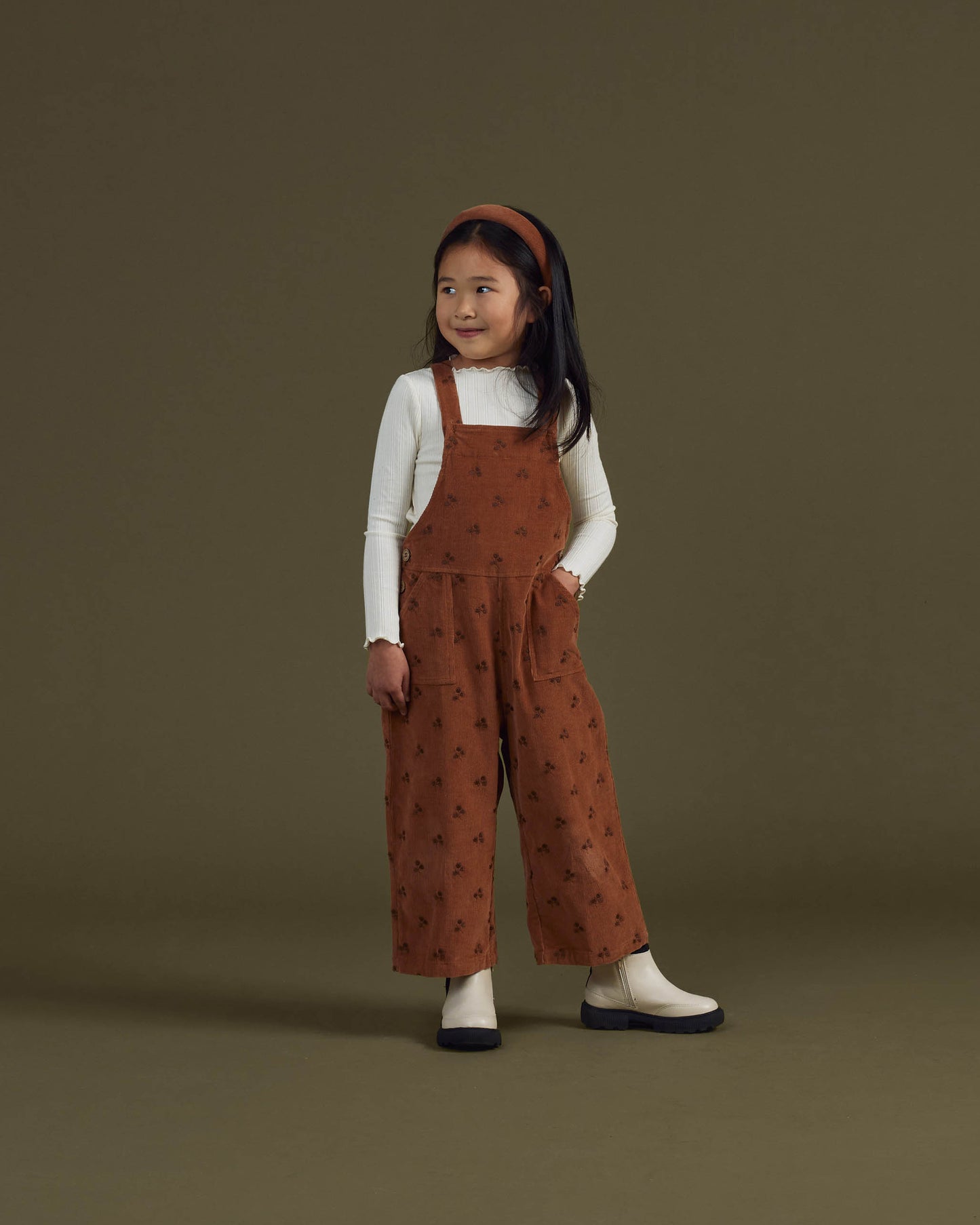 Rylee & Cru Wide Leg Overall, Blossom Embroidery