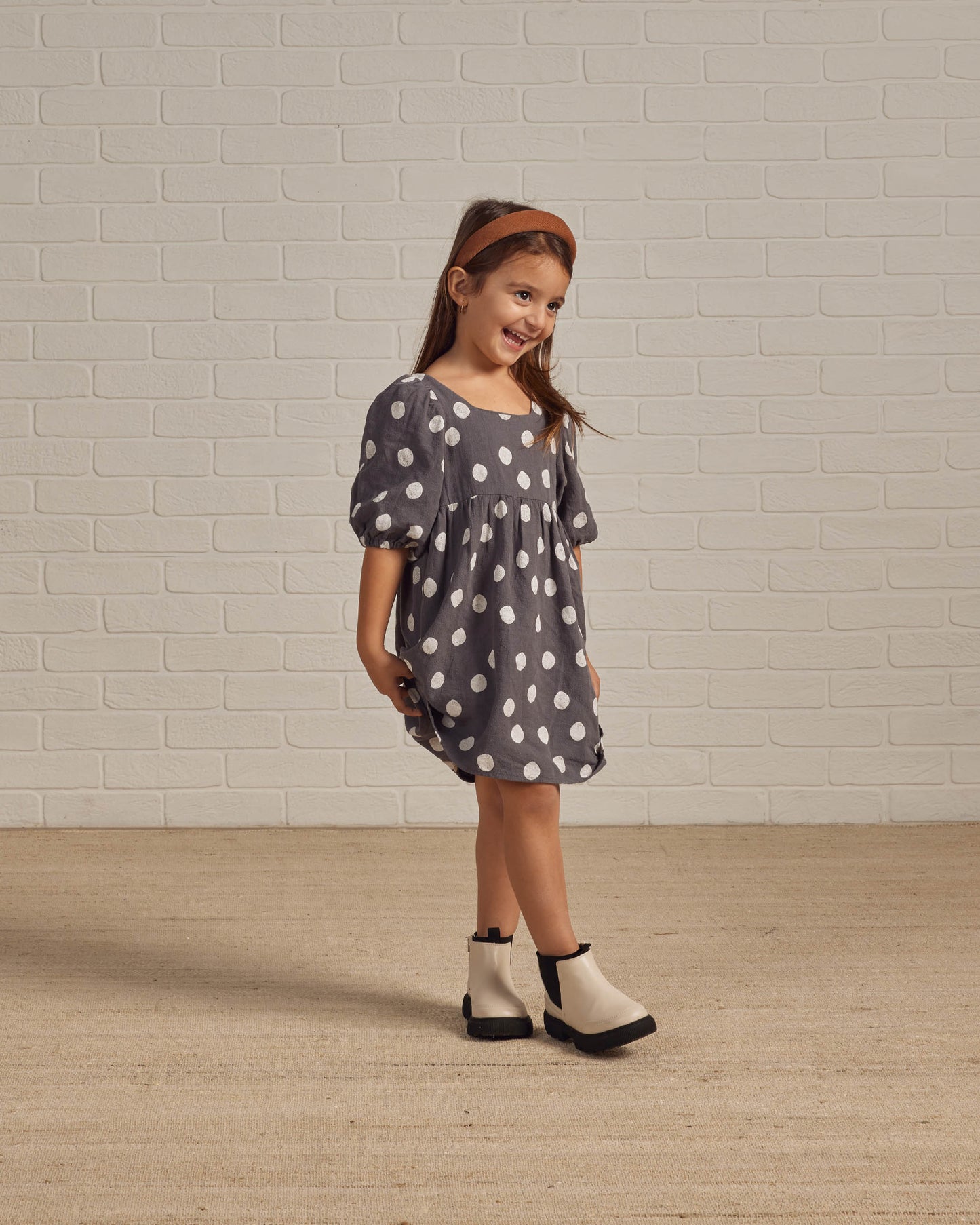 Rylee & Cru Gretta Babydoll Dress, Dotty