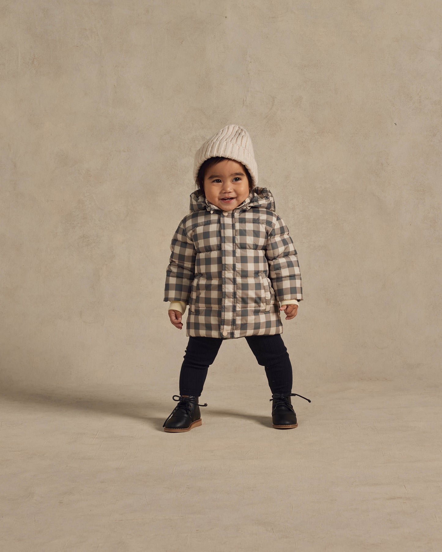 Rylee & Cru Ski Jacket, Charcoal Check