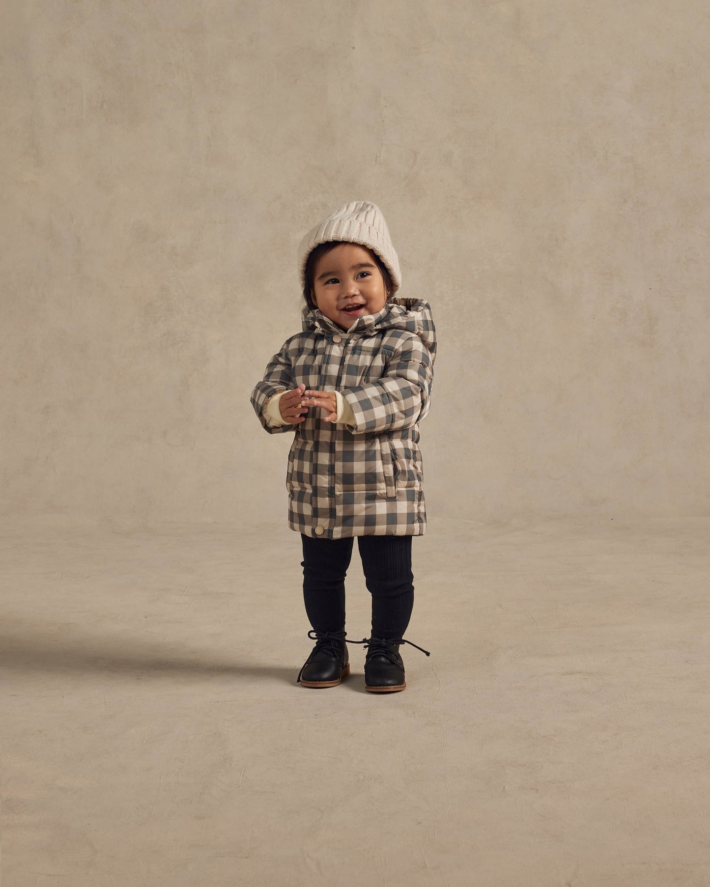 Rylee & Cru Ski Jacket, Charcoal Check