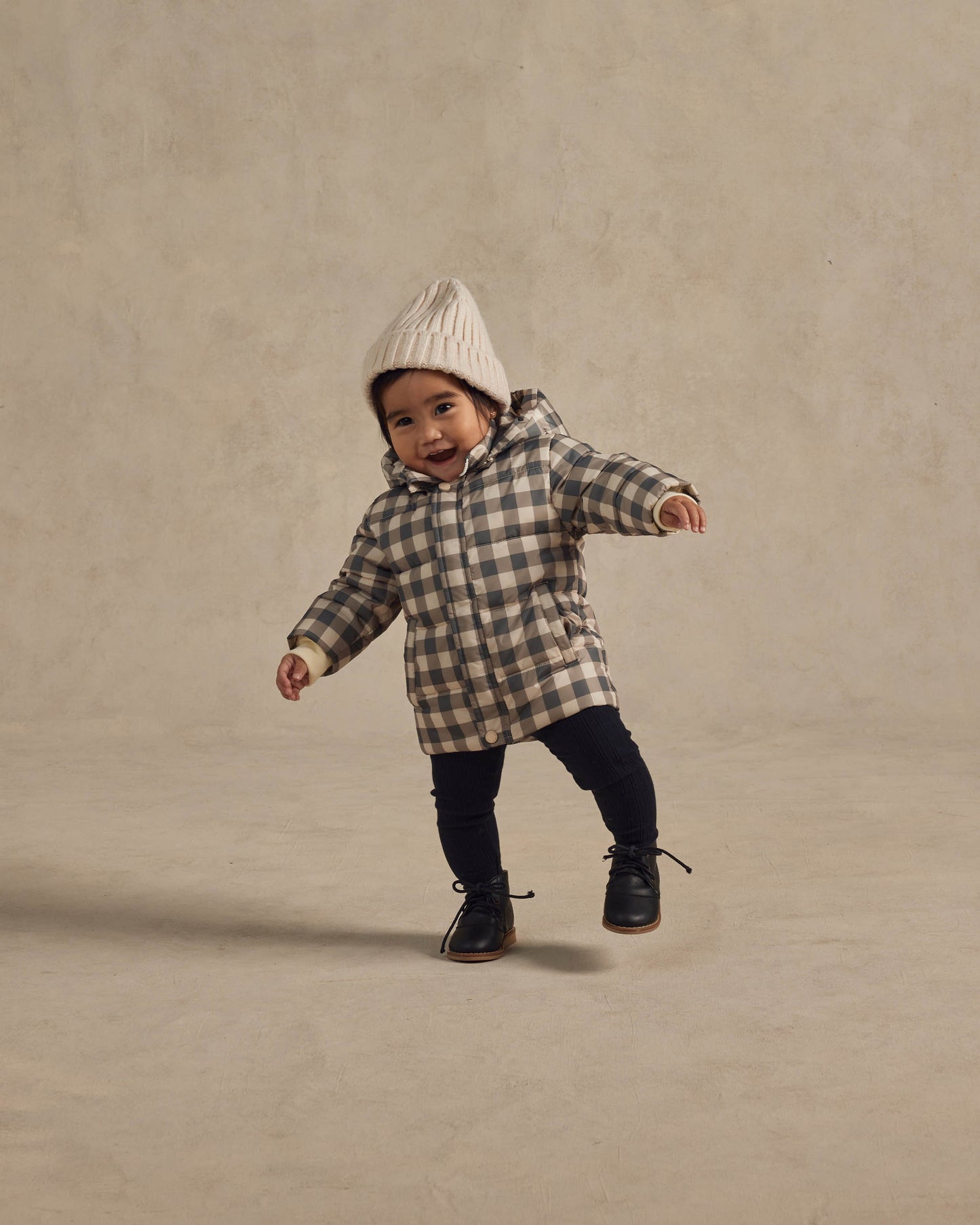Rylee & Cru Ski Jacket, Charcoal Check