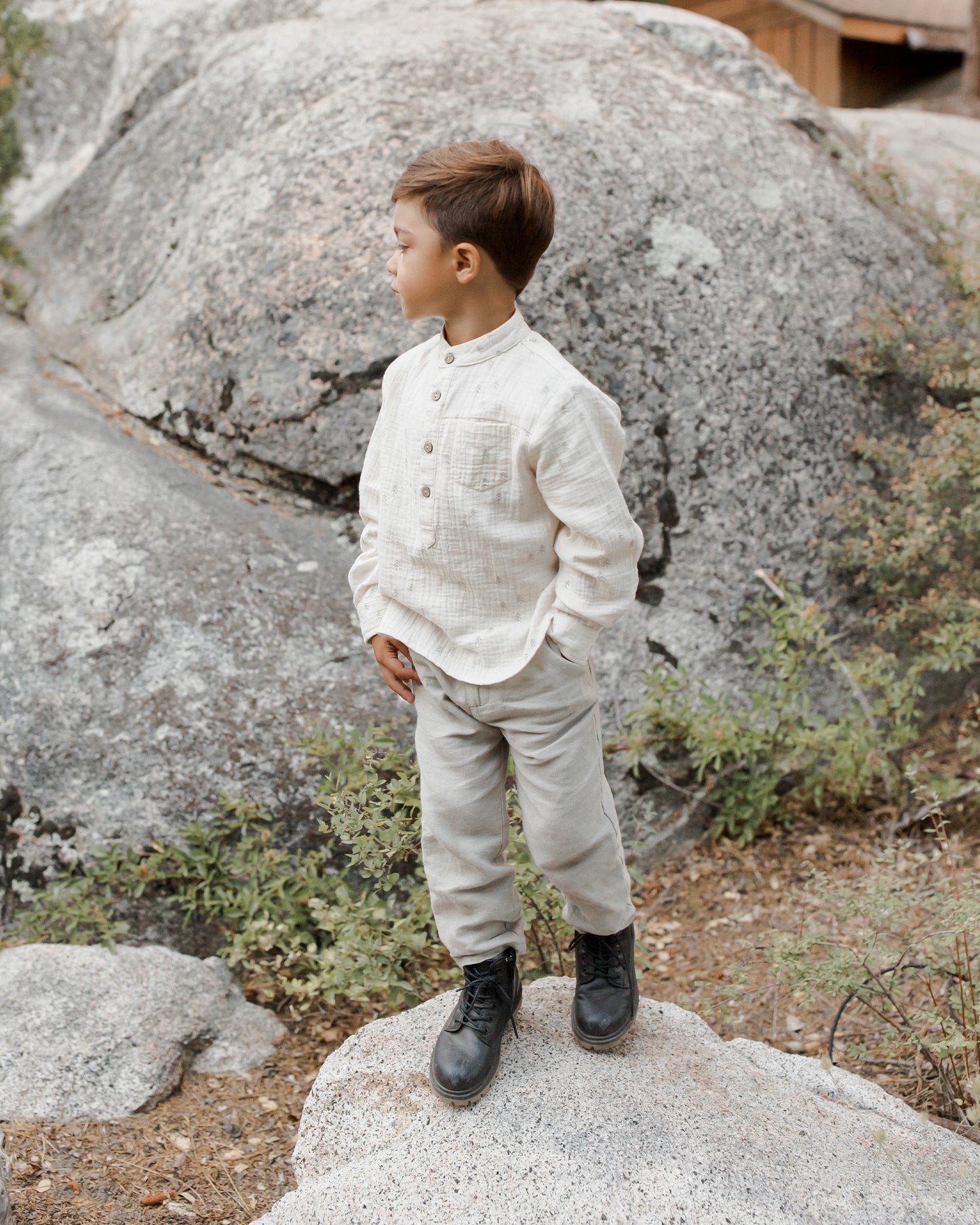 Rylee & Cru Mason Shirt, Evergreen