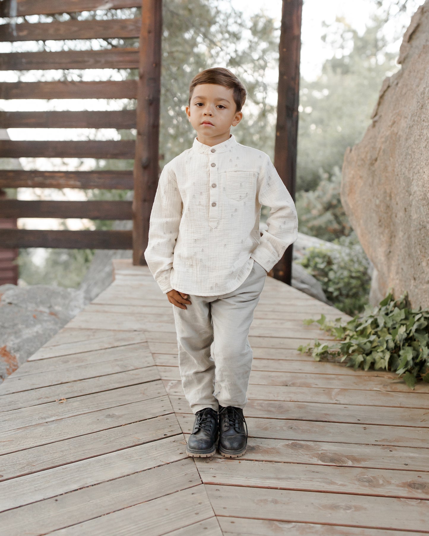 Rylee & Cru Mason Shirt, Evergreen